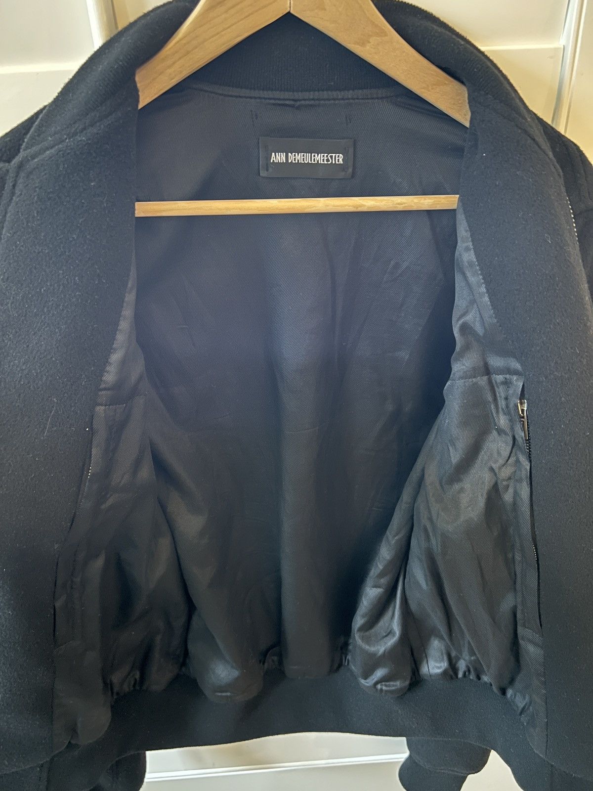 Ann Demeulemeester Ann Demeulemeester Barbara Wool Bomber Jacket - AW23 Size US S / EU 44-46 / 1 - 7 Thumbnail
