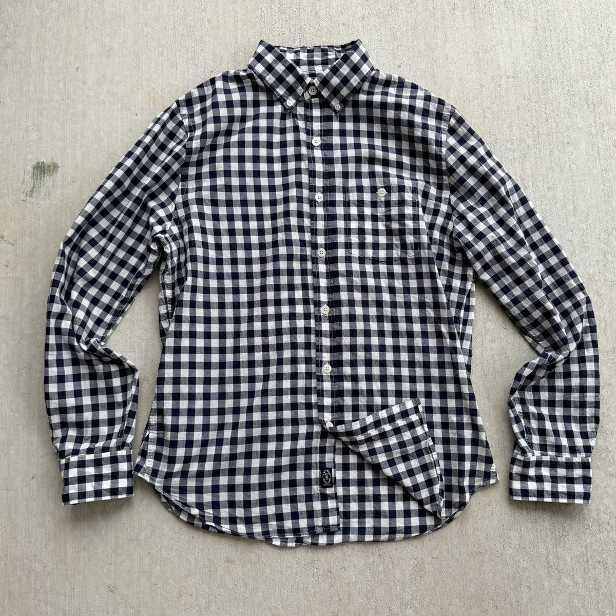 Todd Snyder Todd Snyder Shirt Men Size Medium Gingham Blue White Retro Size US M / EU 48-50 / 2 - 1 Thumbnail