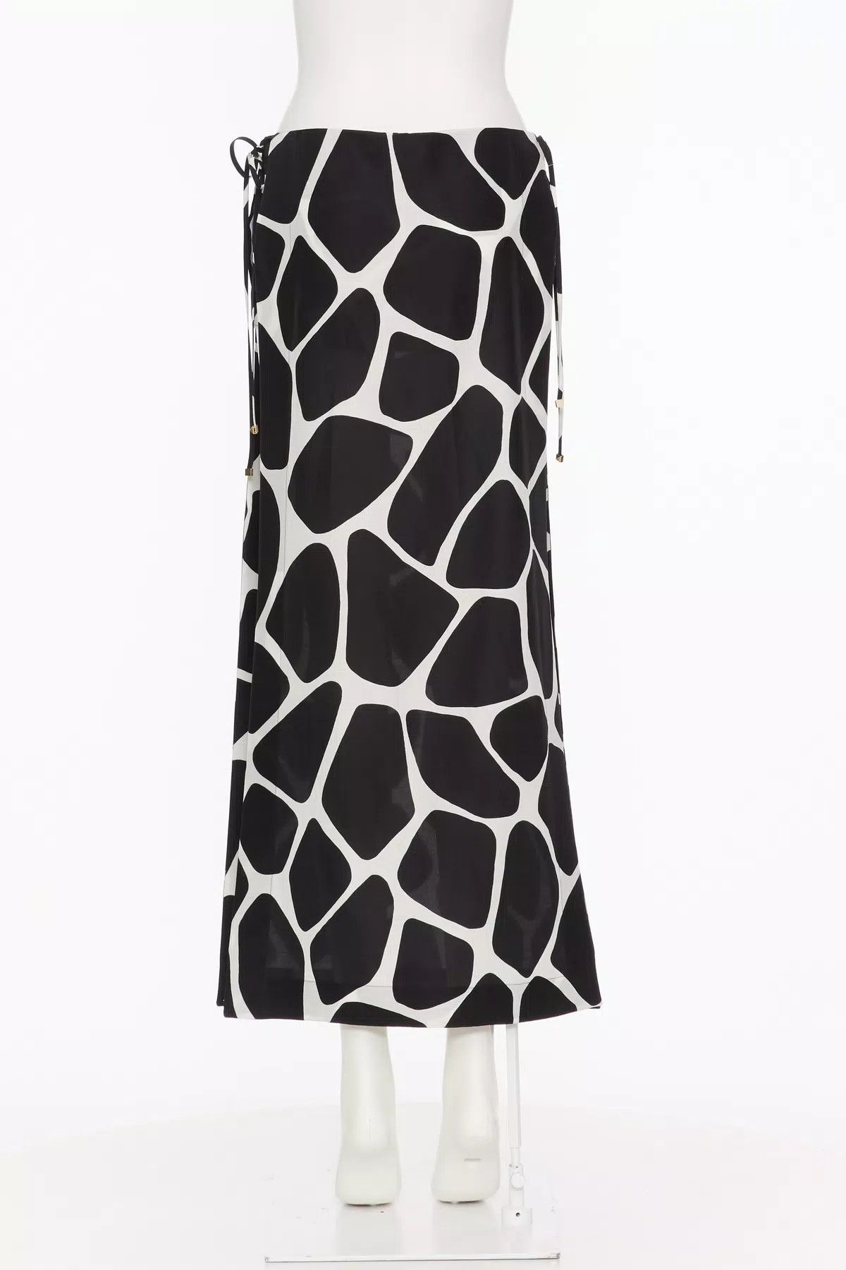 Valentino o1s1wg110925 Skirt in Black/Arancio Size 25" / US 0 / IT 36 - 3 Thumbnail