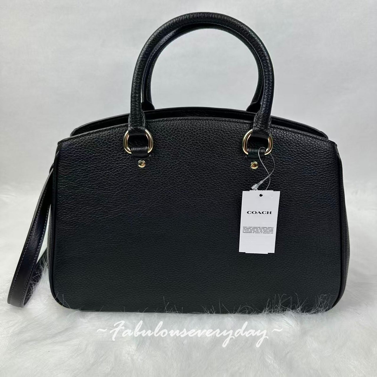 Coach Coach Savannah Carryall Bag Crossbody In Leather/Gold/Black Size ONE SIZE - 3 Thumbnail