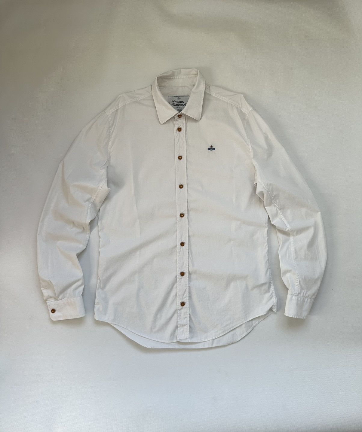 Vivienne Westwood Vintage Vivienne Westwood White Classic Buttons Shirt Size US L / EU 52-54 / 3 - 1 Thumbnail