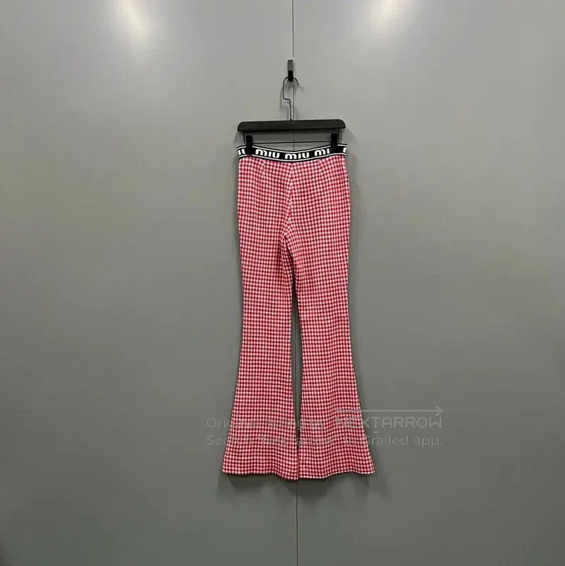 Miu Miu Miu Miu Summer Red Cotton Casual Pants . Size 28" / US 6 / IT 42 - 2 Thumbnail