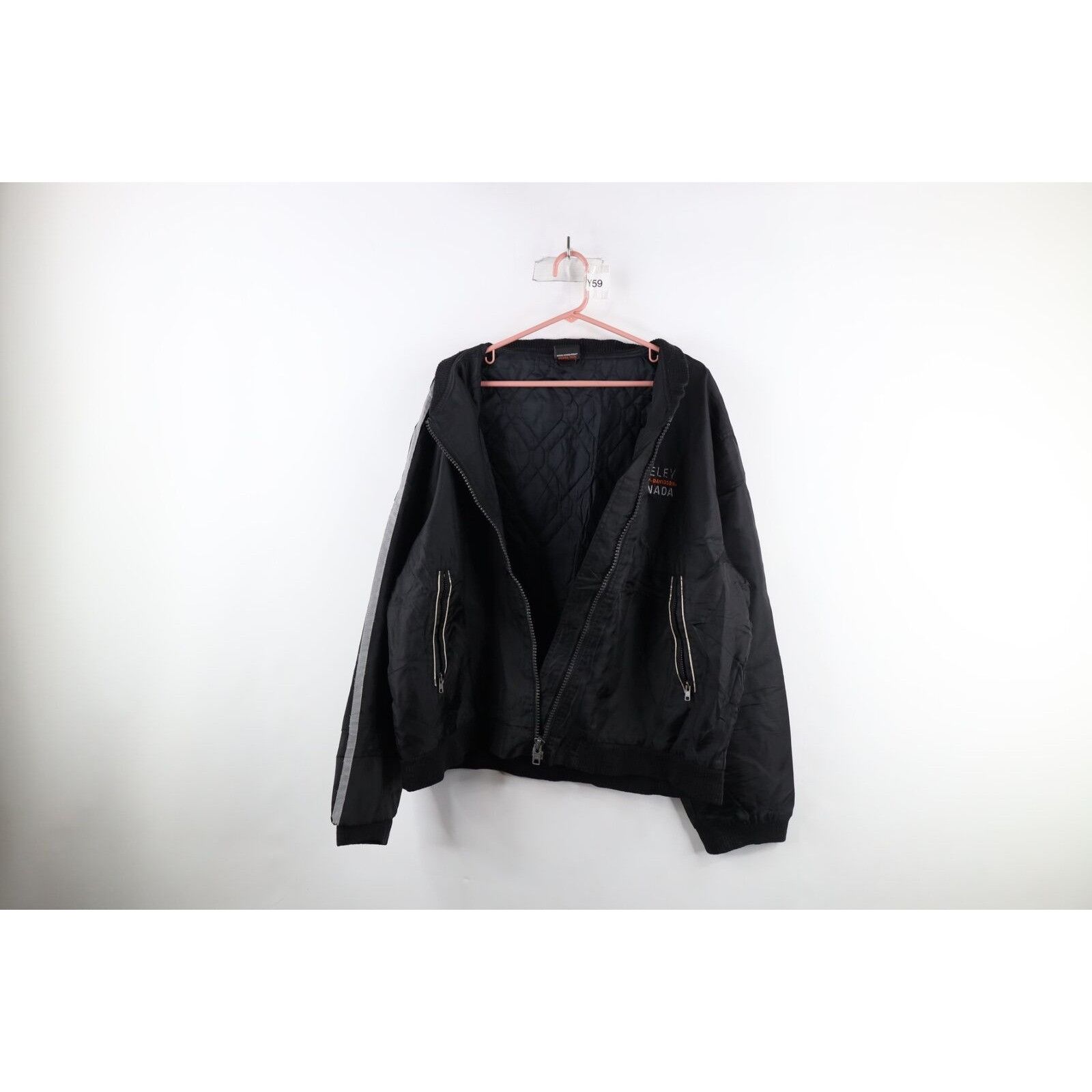 Harley Davidson × Vintage Vintage Harley Davidson Canada Quilted Bomber Jacket 3XL Size US XXL / EU 58 / 5 - 13 Thumbnail