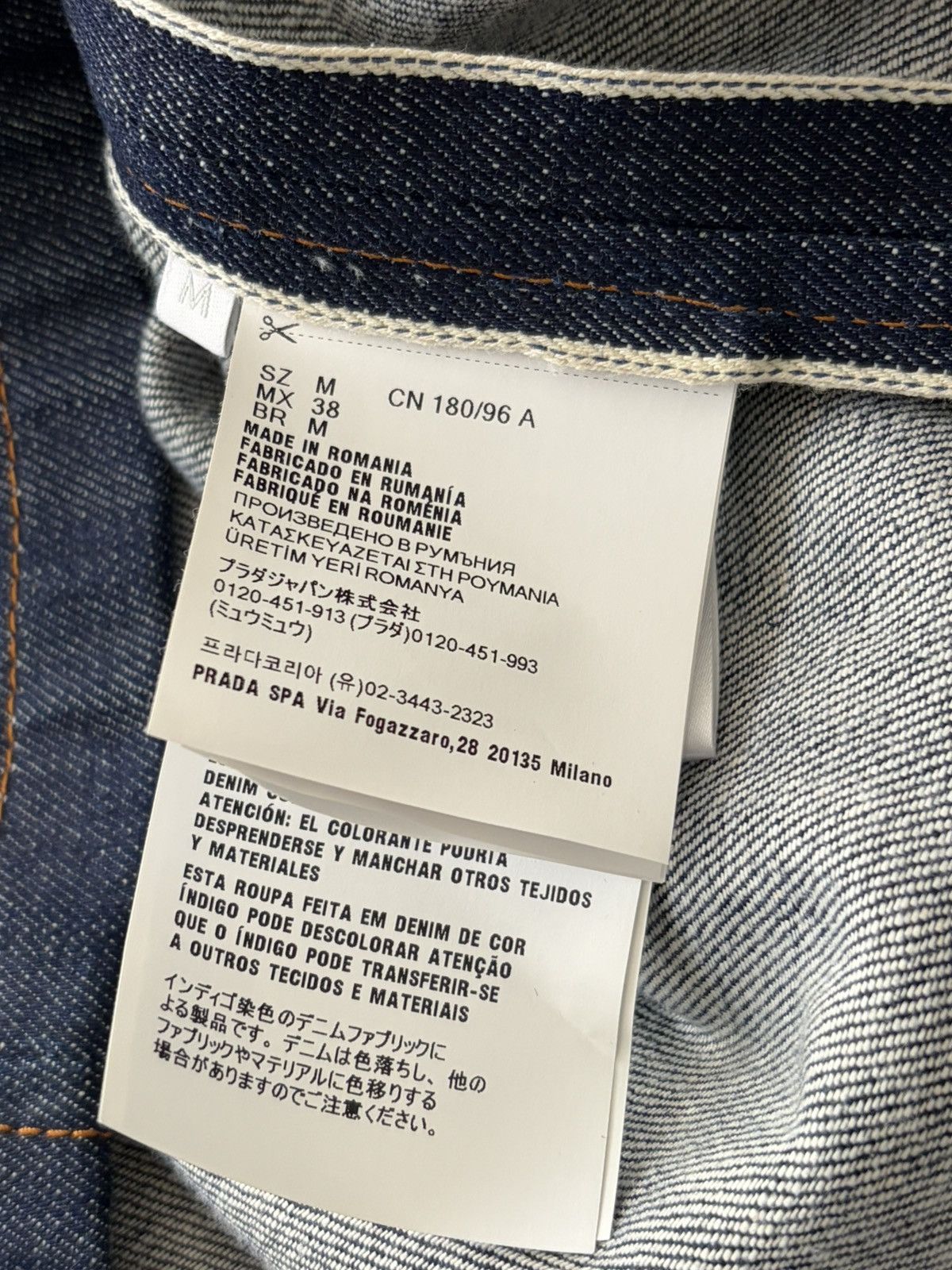 Prada Prada Selveged Denim Bowling Shirt Size US M / EU 48-50 / 2 - 9 Thumbnail