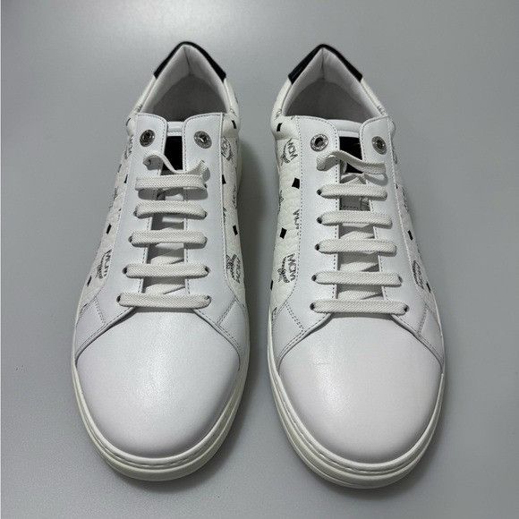 MCM MCM Terrain Low Top Sneakers White Black Men’s Size EU 44/US Size US 11 / EU 44 - 2 Thumbnail