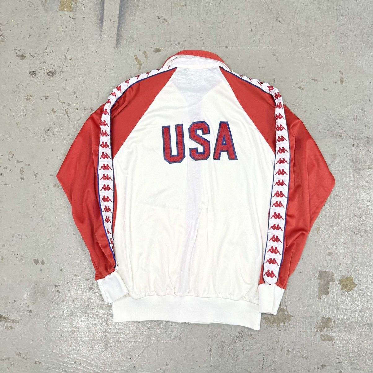 Kappa × USA Olympics × Vintage Vintage 80s Kappa Team USA Olympics Track Jacket Size US M / EU 48-50 / 2 - 2 Thumbnail