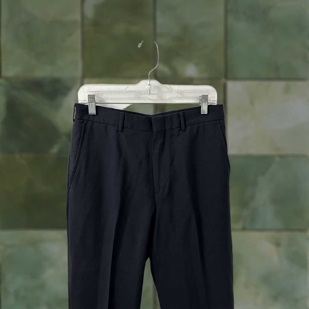 Lands' End Lands' End Dress Pants Mens 30x26 Navy 100% Wool Flat Front Trousers Pants Dress Pants Mens Regular Straight 100% Wool Navy П Size US 30 / EU 46 - 1 Thumbnail