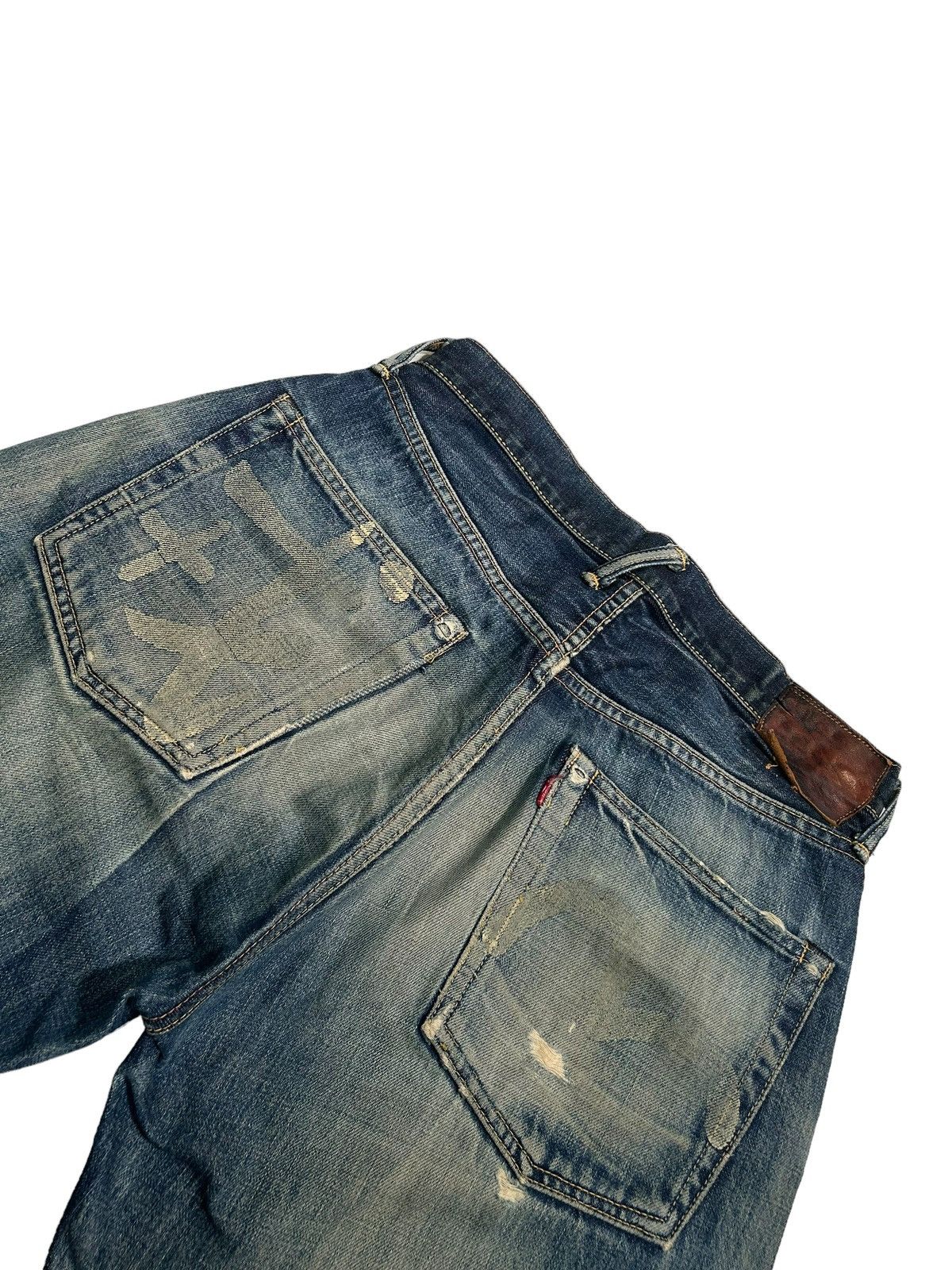 Evisu × Japanese Brand Vtg Evisu Selvedge disteressed denim☠️🎌 Size US 30 / EU 46 - 15 Thumbnail