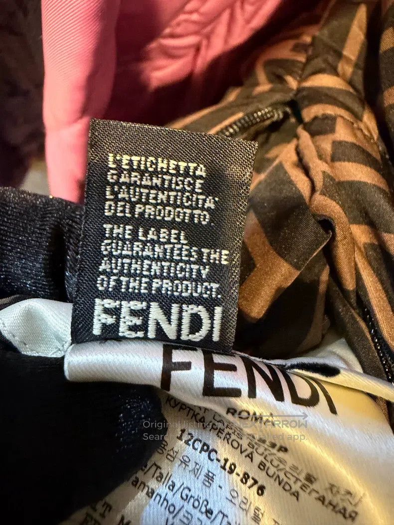 Fendi Fendi Monogram Print Brown FF Pattern Zipper Closure Size M / US 6-8 / IT 42-44 - 6 Thumbnail