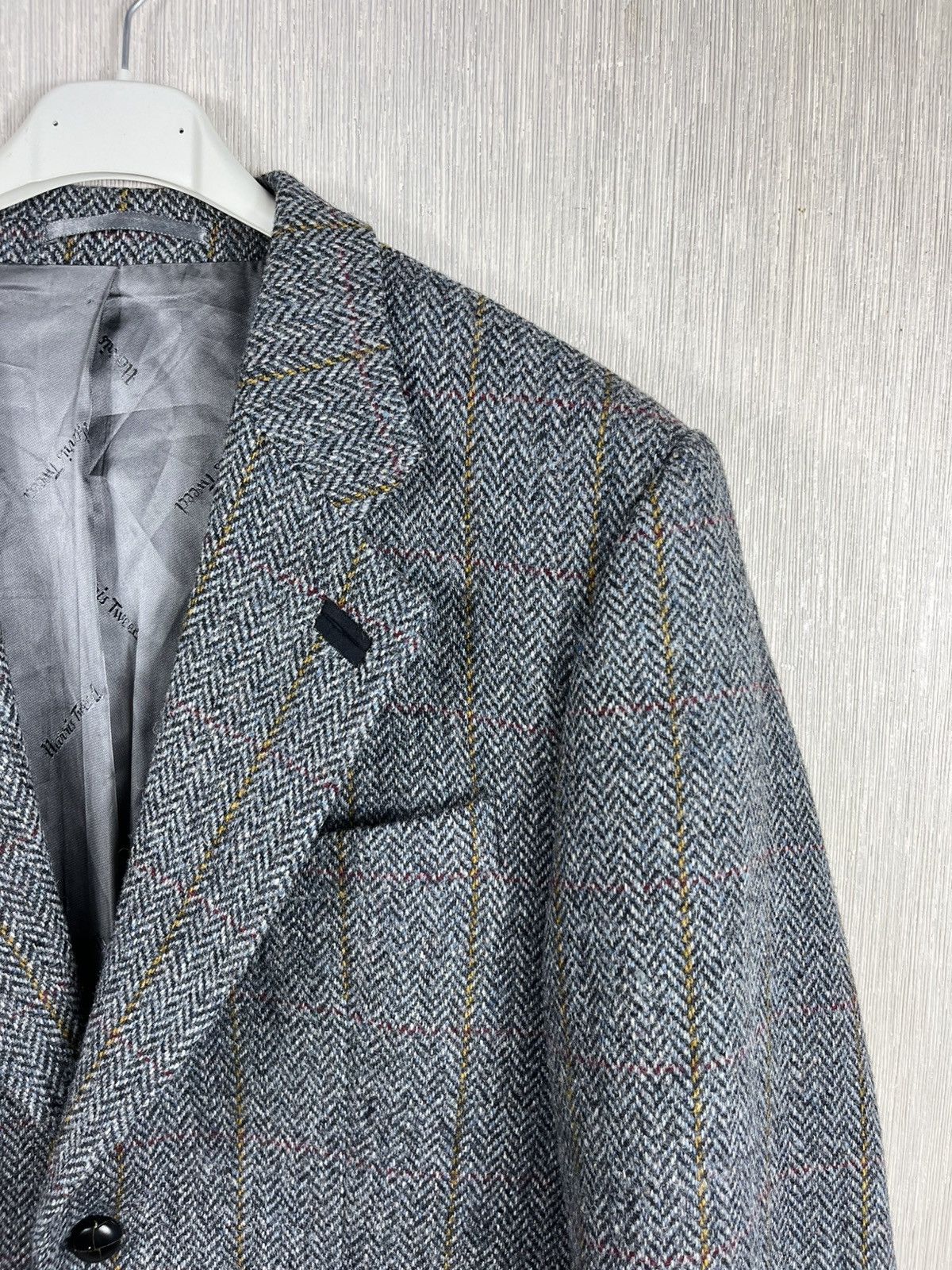 Harris Tweed × Vintage Vintage Harris Tweed wool herringbone coat jacket pattern Size US XL / EU 56 / 4 - 4 Thumbnail
