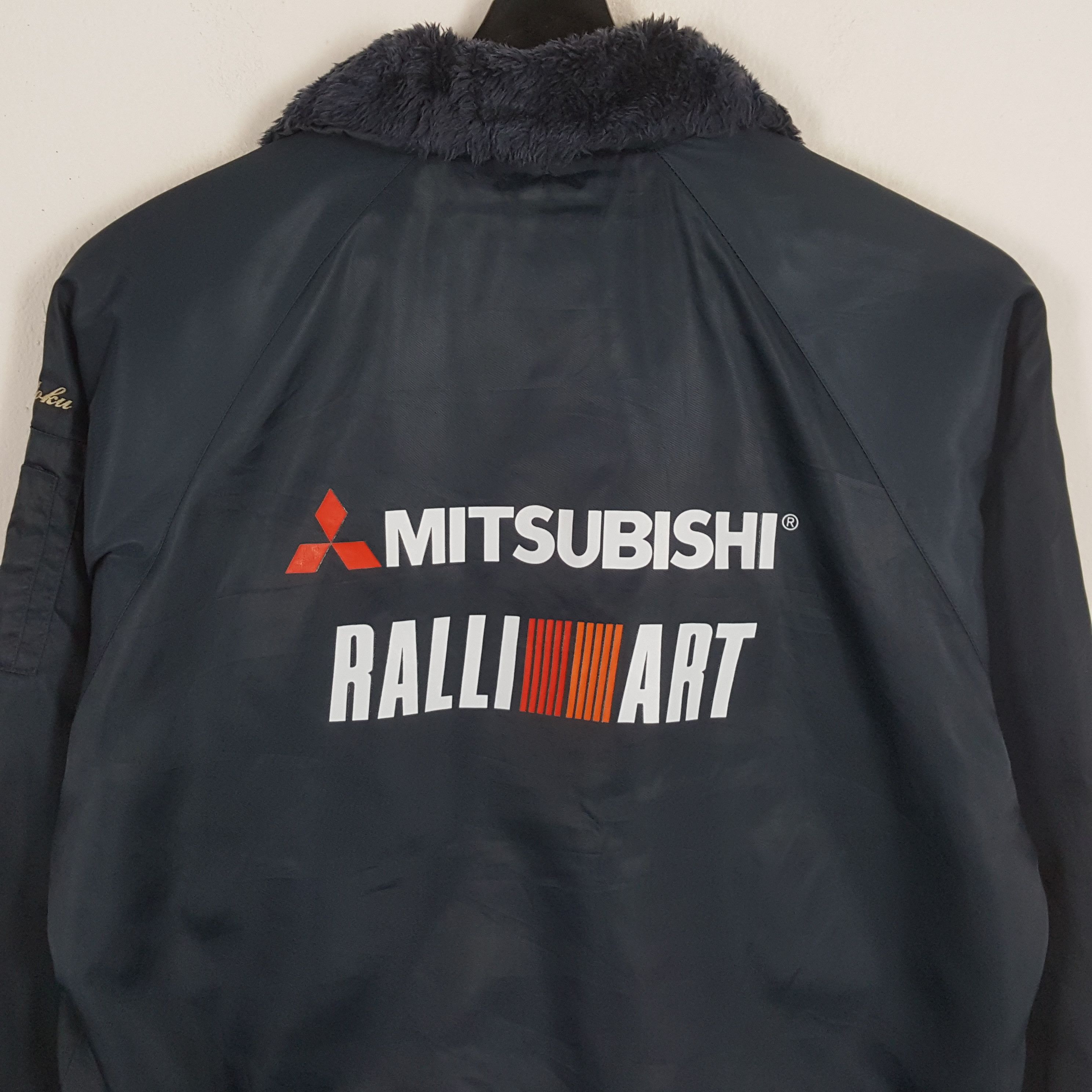 Japanese Brand × Vintage MITSUBISHI RALLI ART Japanese Motorsports Custom Jacket Size US XL / EU 56 / 4 - 2 Thumbnail