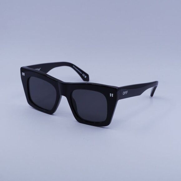 Off-White Off-White OERI13Y SELMA 1007 Sunglasses Black Square Frame Size ONE SIZE - 1 Thumbnail