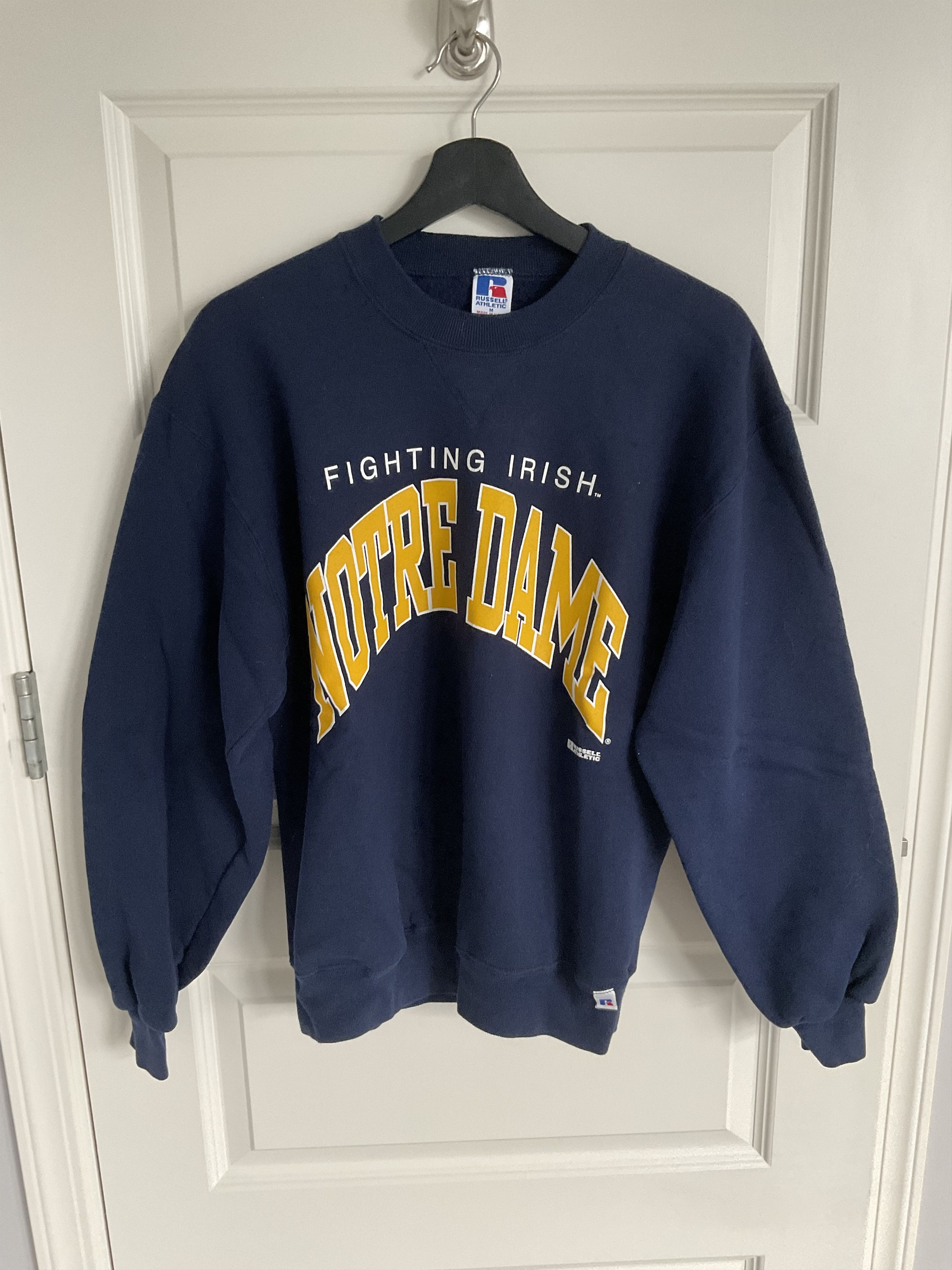 Russell Athletic Vintage Notre Dame “Fighting Irish” Sweatshirt – Adult M Size US M / EU 48-50 / 2 - 1 Thumbnail