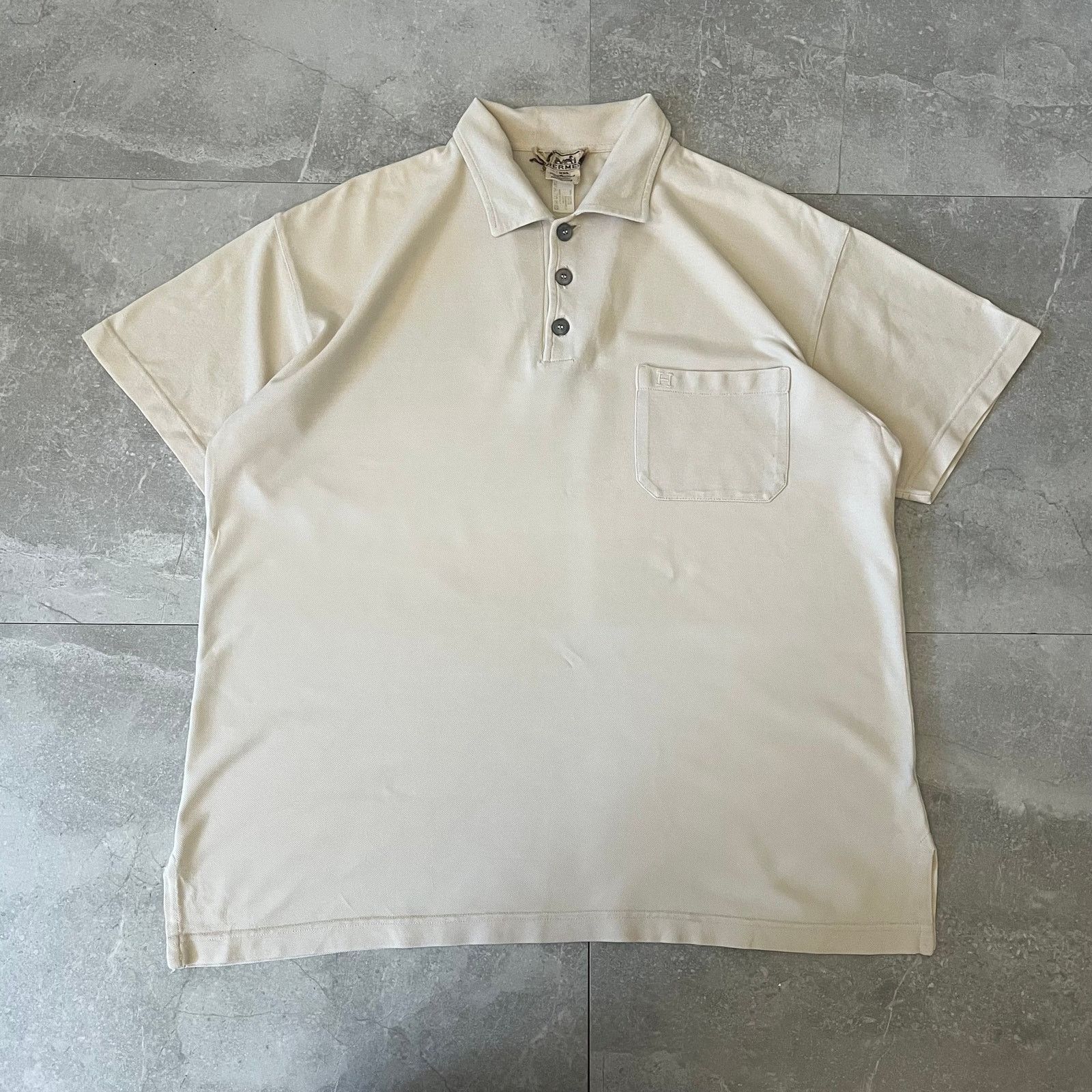 Hermes Vintage Hermès Men’s Polo Shirt – Size XXL – Made in Italy Size US XXL / EU 58 / 5 - 1 Thumbnail