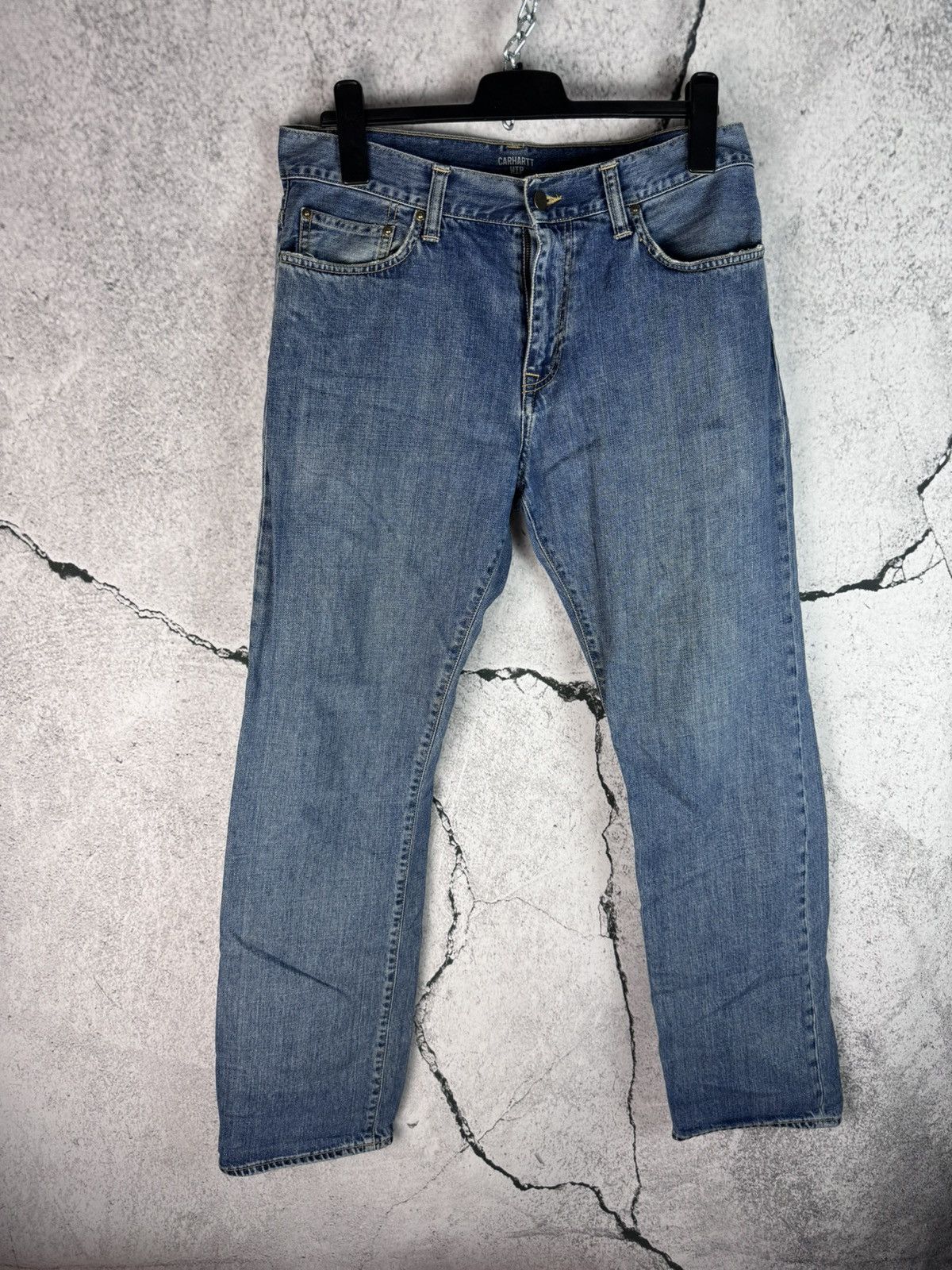 Carhartt Vintage Carhartt WIP Blue Denim Davies Pant Size US 32 / EU 48 - 2 Thumbnail