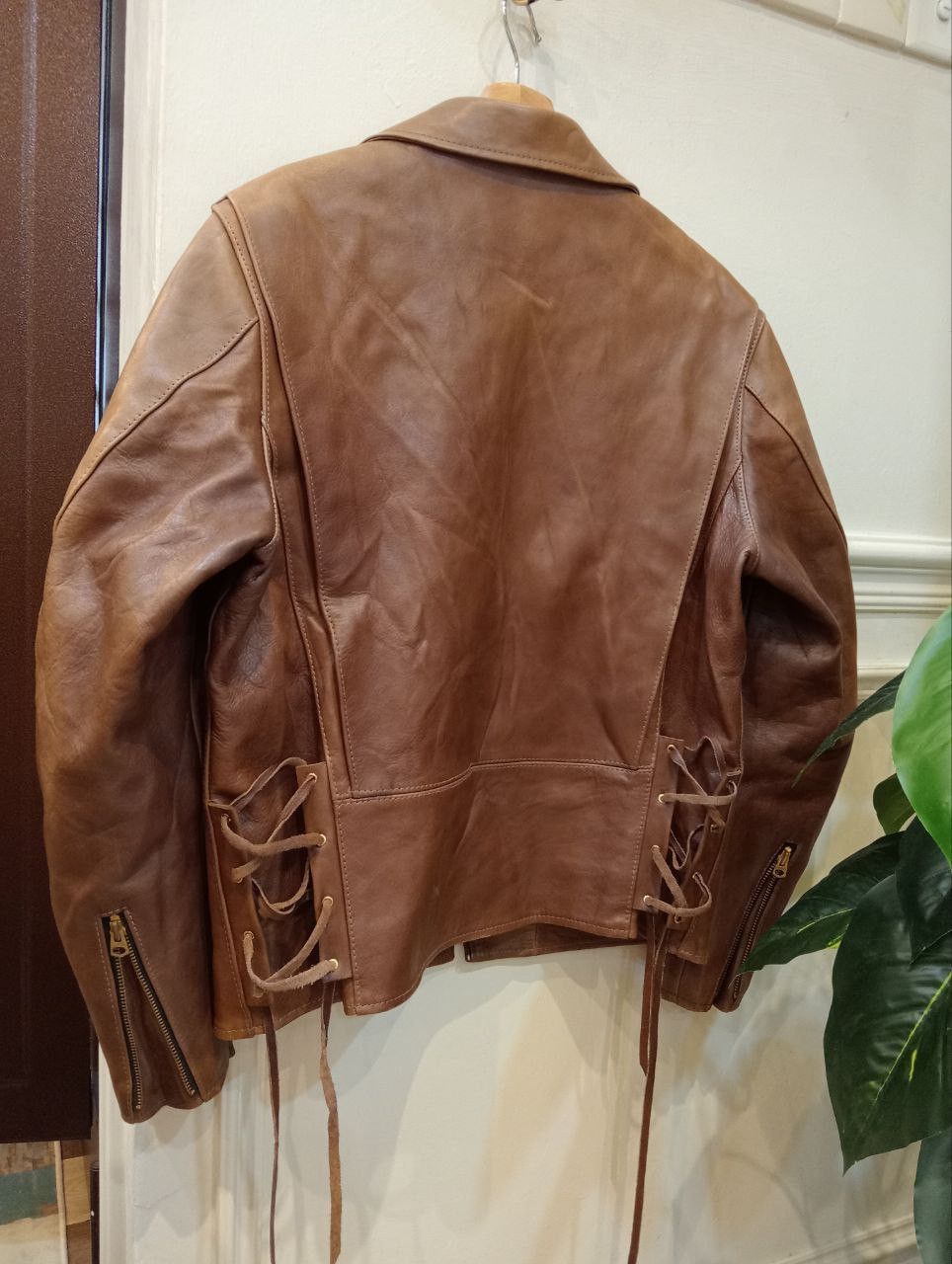 The Flat Head THE FLAT HEAD SINGLE RIDER HORSE LEATHER JACKET - SIZE 44 Size US XL / EU 56 / 4 - 2 Thumbnail