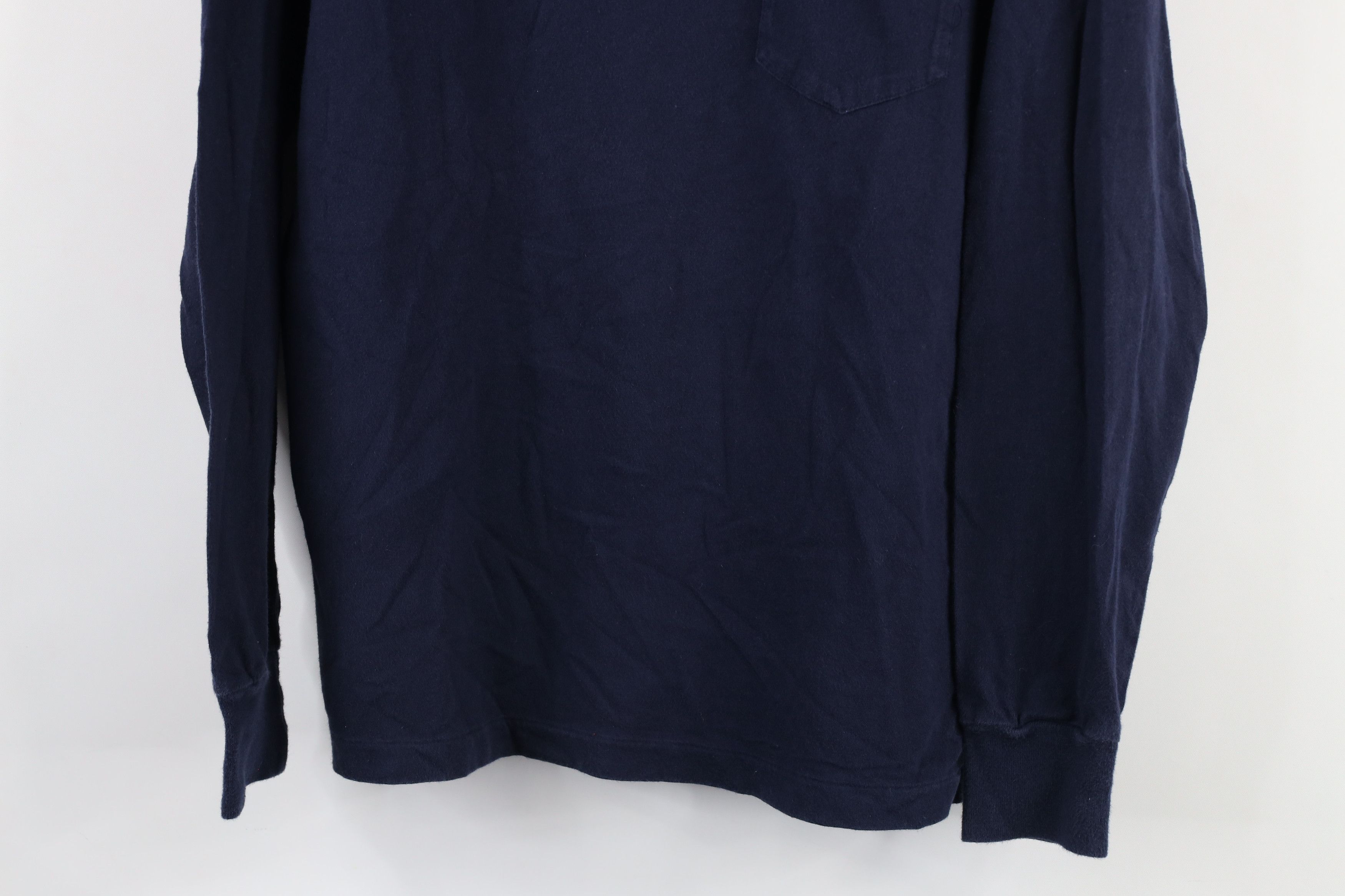 Ralph Lauren × Vintage Vintage 90s Ralph Lauren Long Sleeve T-Shirt Navy Blue Size US S / EU 44-46 / 1 - 3 Thumbnail