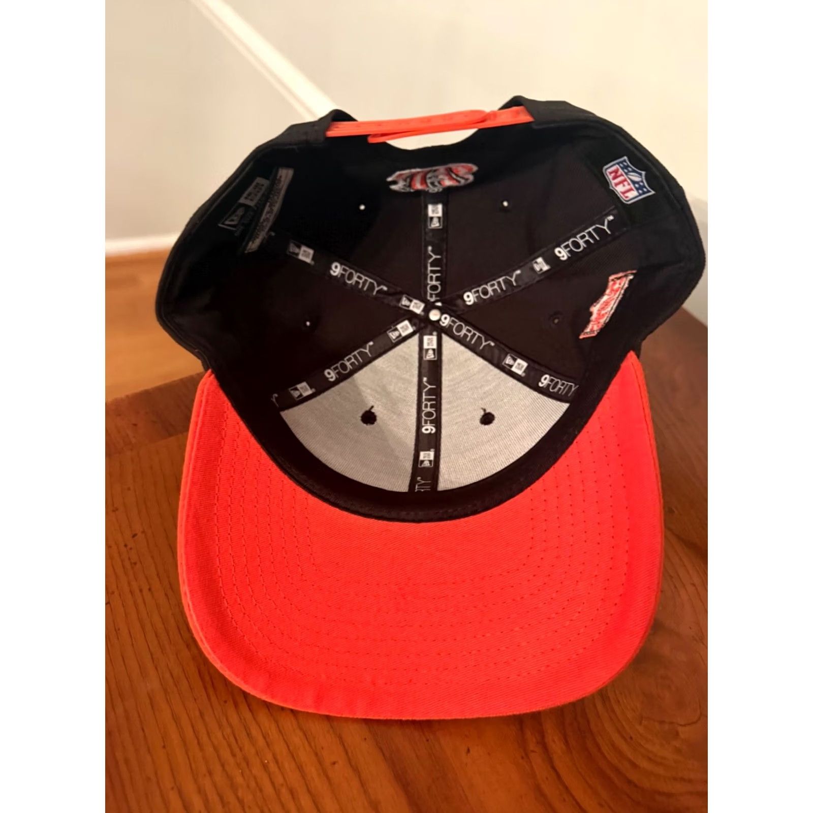 New Era Cincinnati Bengals New Era 9FORTY Adjustable Hat Snapback Black/Orange - Unisex Adults, One Size, Baseball Cap Size ONE SIZE - 5 Thumbnail