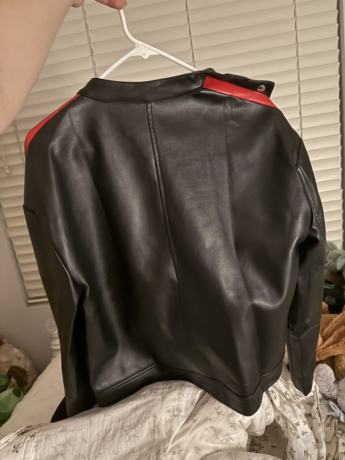 Other Red/White/Black Faux Leather Jacket Size M / US 6-8 / IT 42-44 - 4 Thumbnail