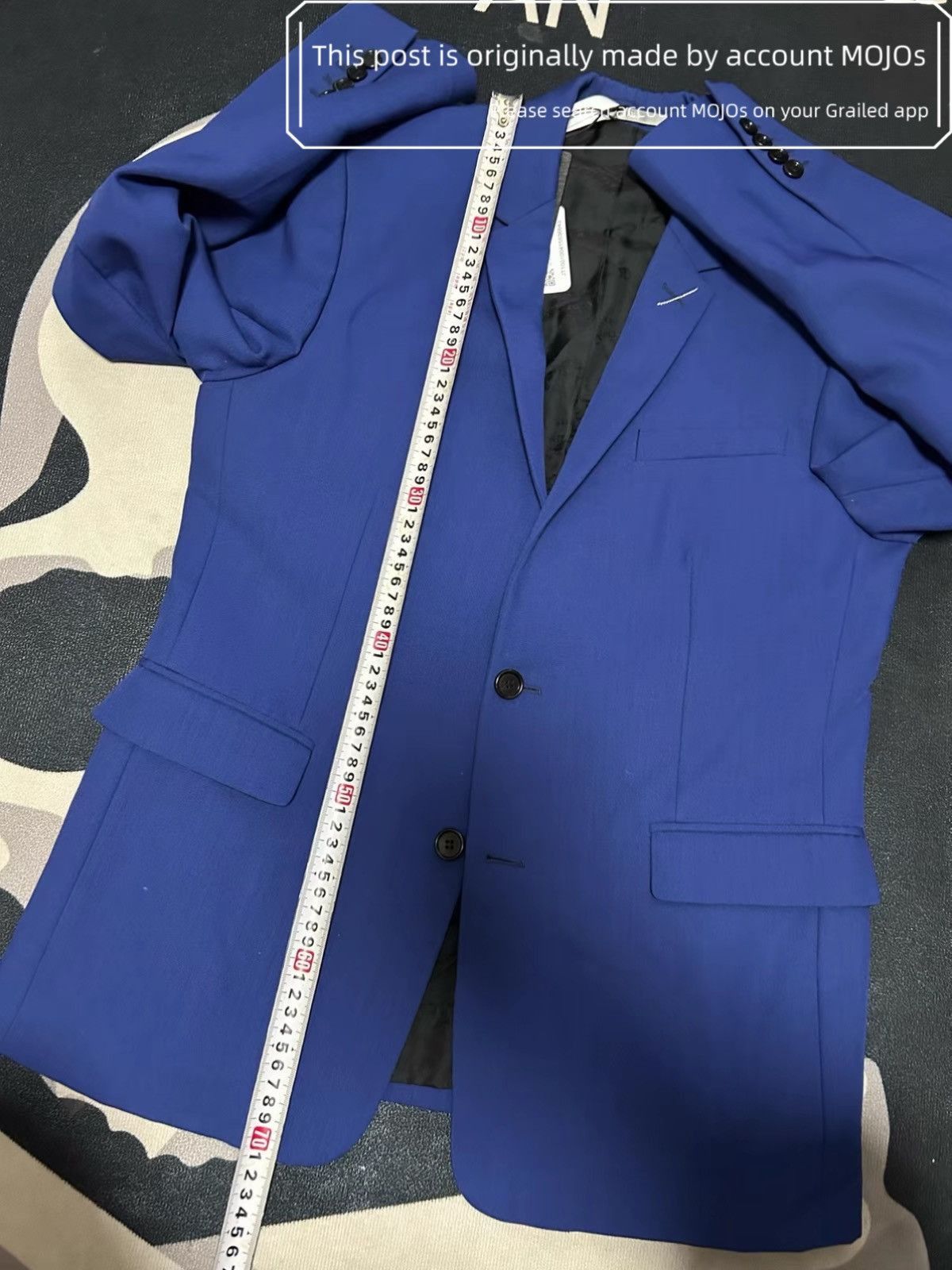 Dior Sz 46 Dior Lighting Blue Blazer mojos1123 Size US S / EU 44-46 / 1 - 4 Thumbnail