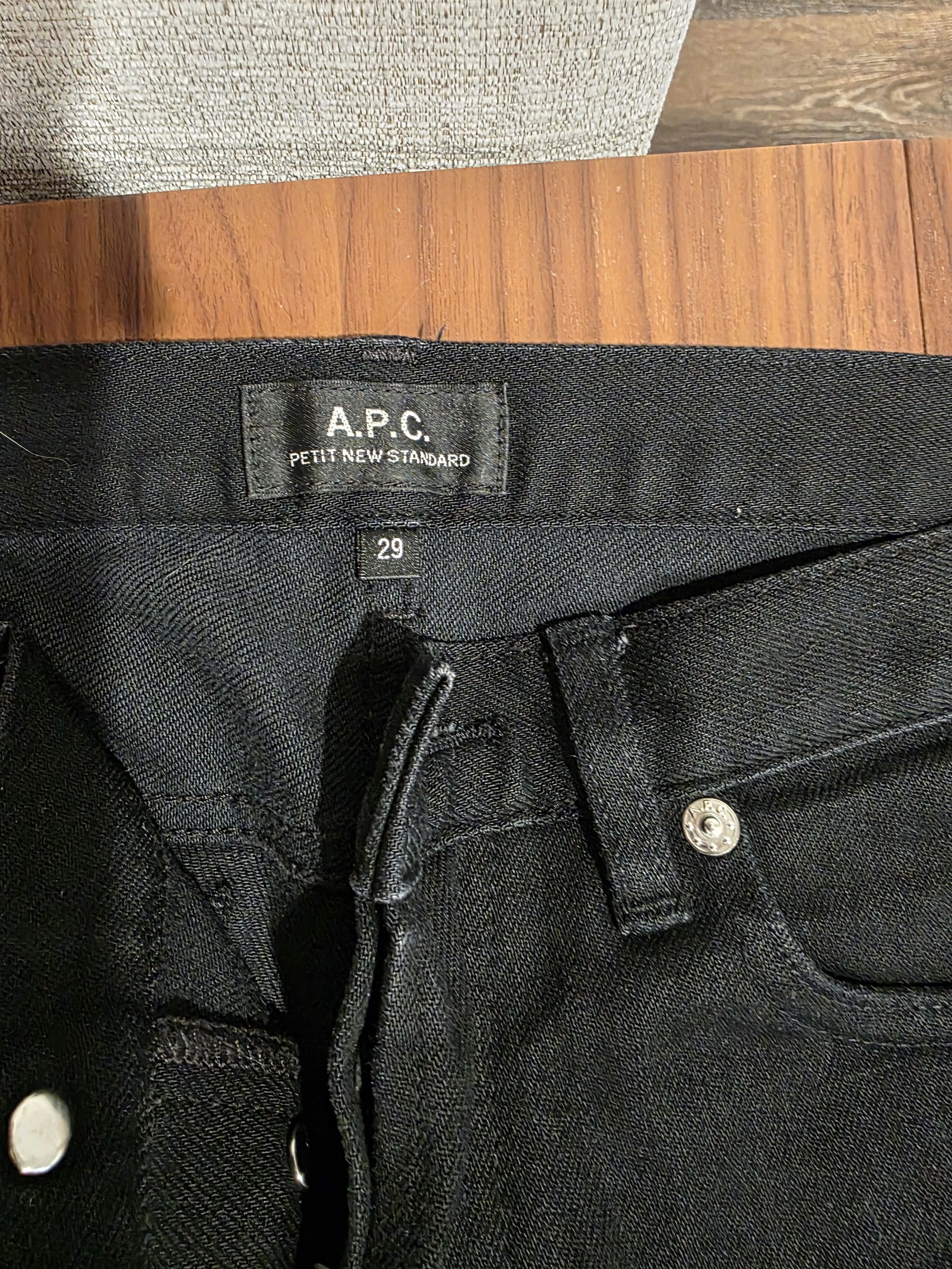 A.P.C. Black Petit Jeans Size US 29 - 3 Thumbnail