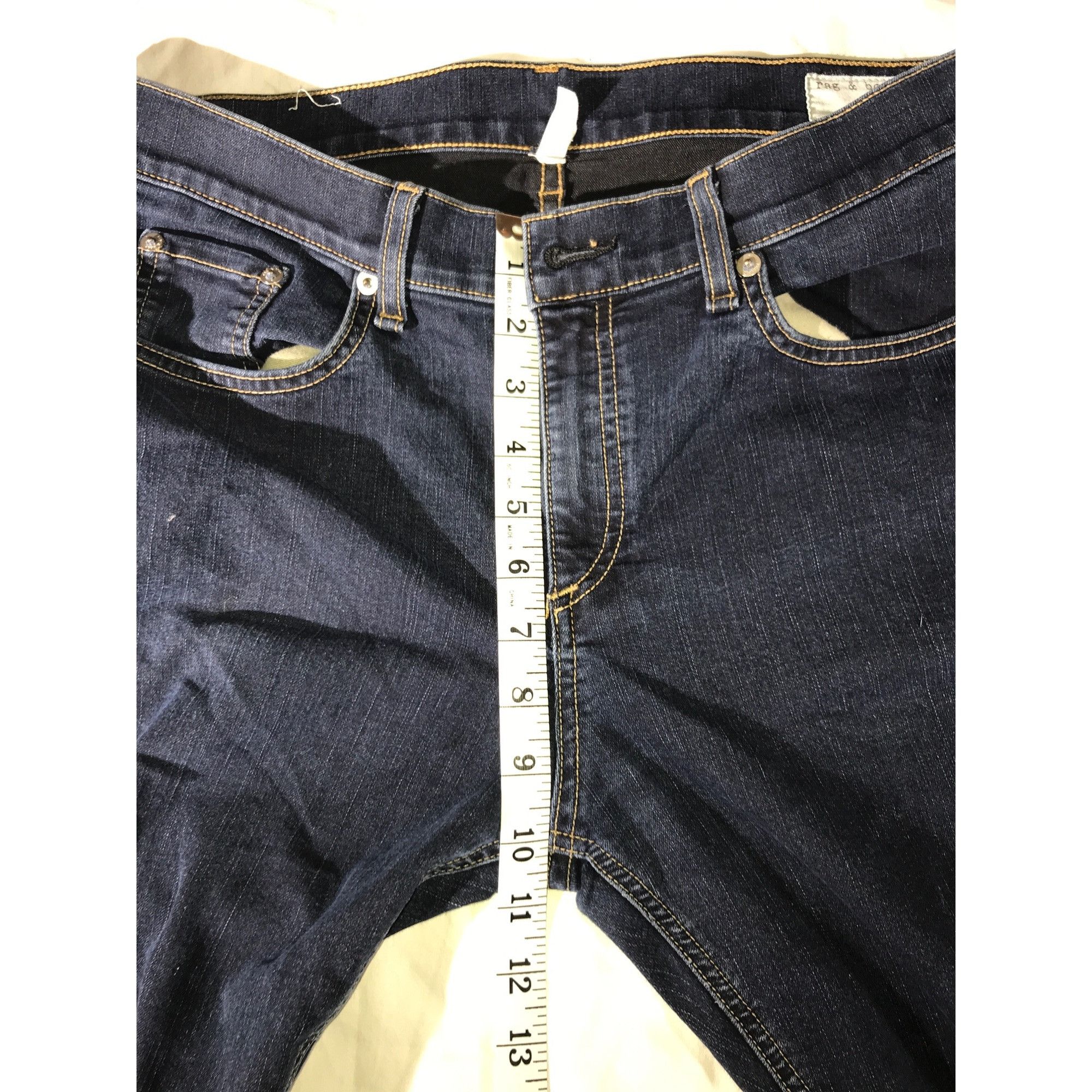 Rag & Bone Rag & Bone Women's Marlowe Blue Slim Fit Capri Je Size 32" / US 10 / IT 46 - 7 Thumbnail