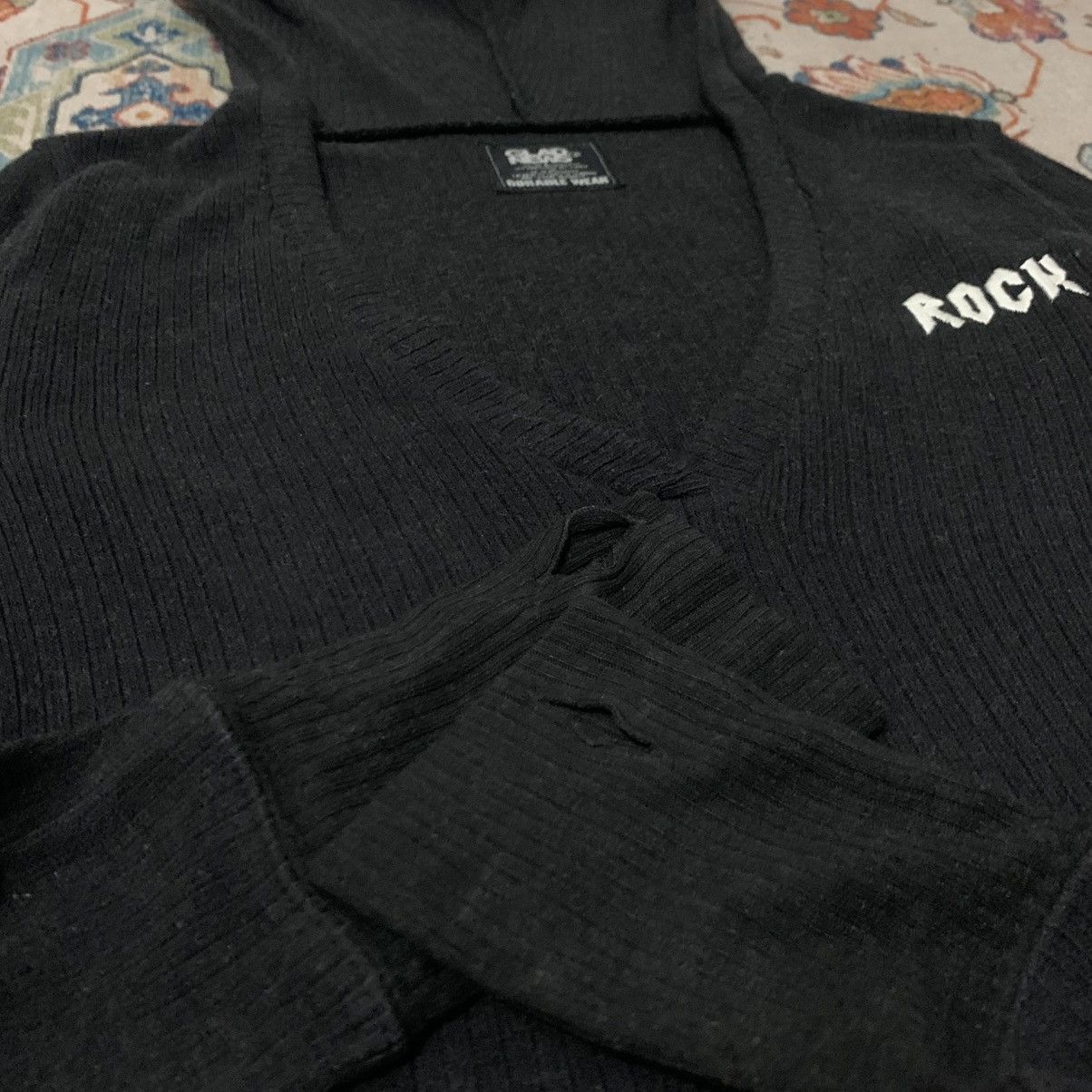 If Six Was Nine japanese GN Knit Hoodie Rare Y2K Era Vkei lgb ifsix kmrii Size US XS / EU 42 / 0 - 5 Thumbnail