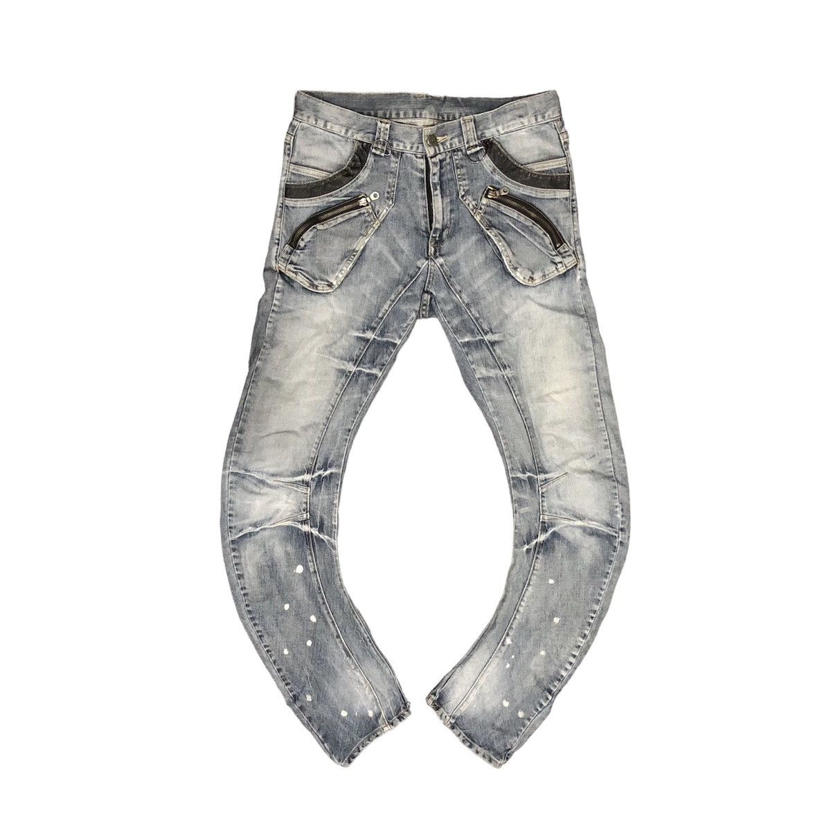 RARE 🔥PPFM BANANA CURVE LEGS MULTIPOCKET DENIM
