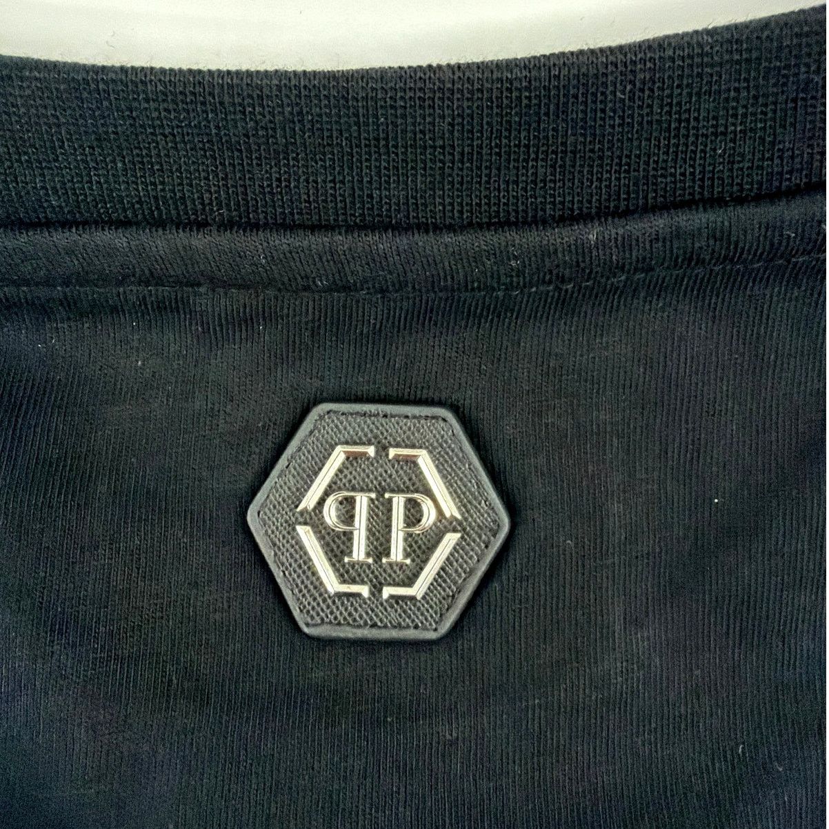 Philipp Plein Philipp Plein Black Truck Stones Round Neck T-Shirt XXL Size US XXL / EU 58 / 5 - 11 Thumbnail