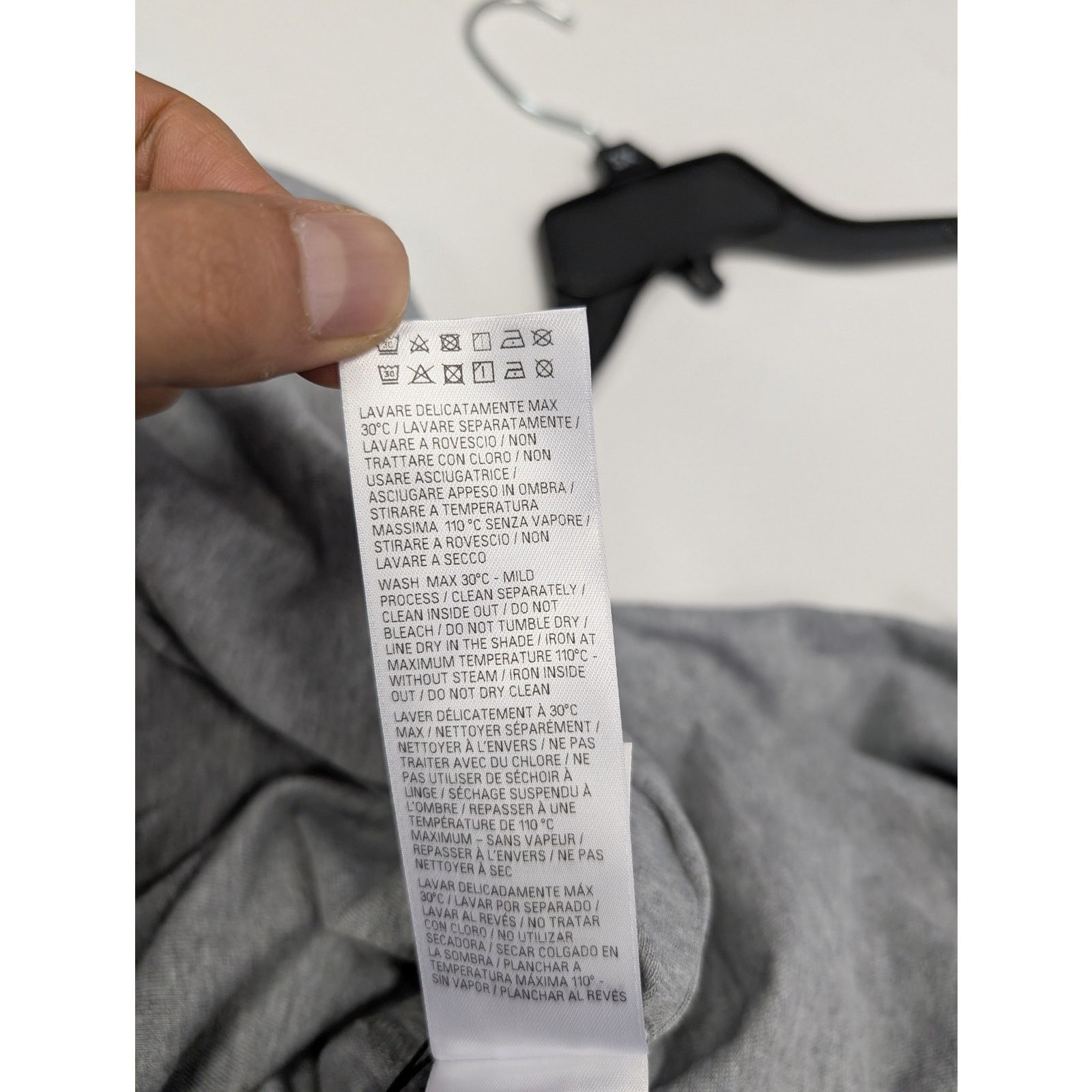 Balenciaga × eBay o1rshd1 Inside Out Oversized T-Shirt in Heather Grey Size US M / EU 48-50 / 2 - 13 Thumbnail