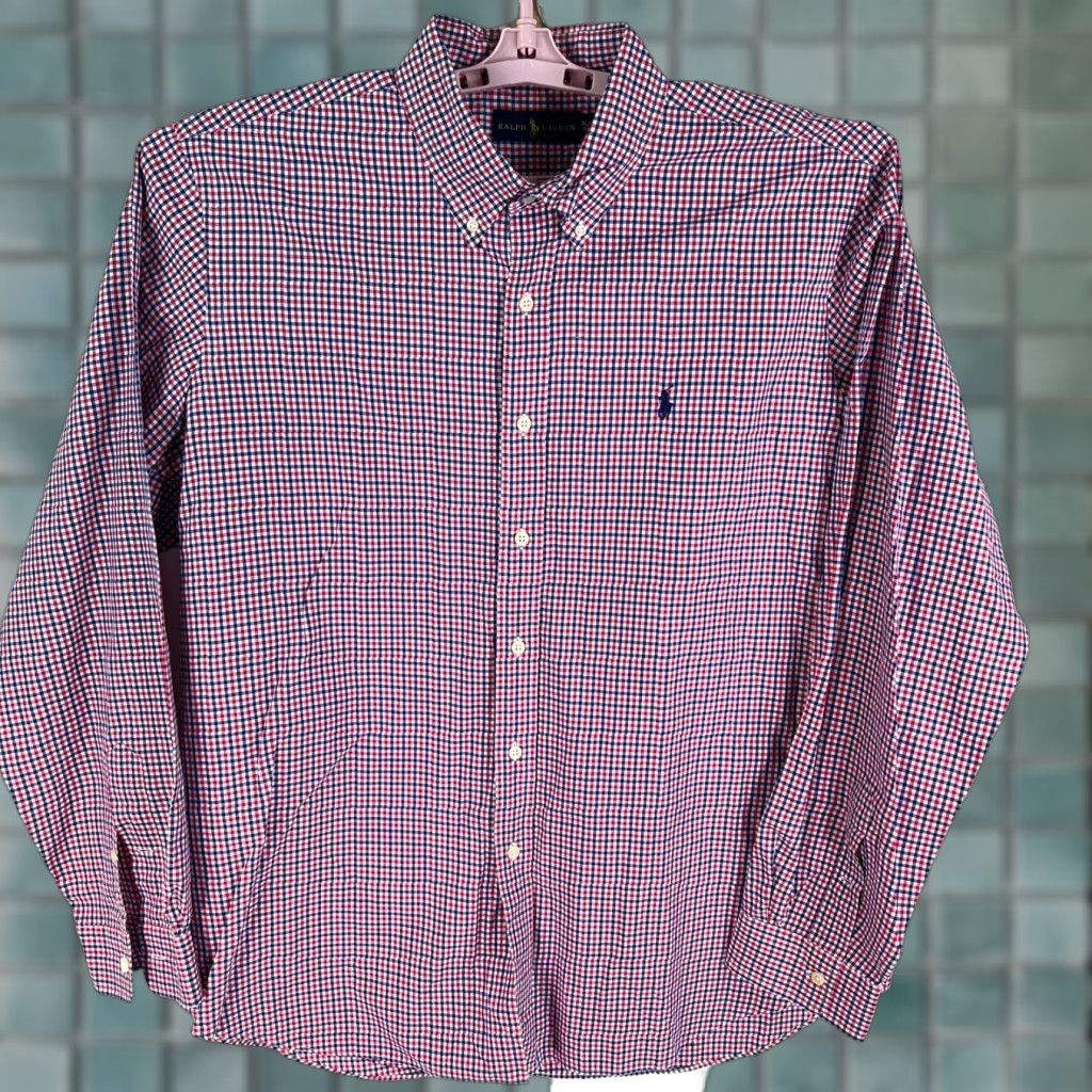 Ralph Lauren Ralph Lauren Button-Up Shirt Mens XL Blue Red Check Long Sleeve Button-Down Casual Business Preppy Vintage: No (But avoid N/A) Size US XL / EU 56 / 4 - 1 Thumbnail