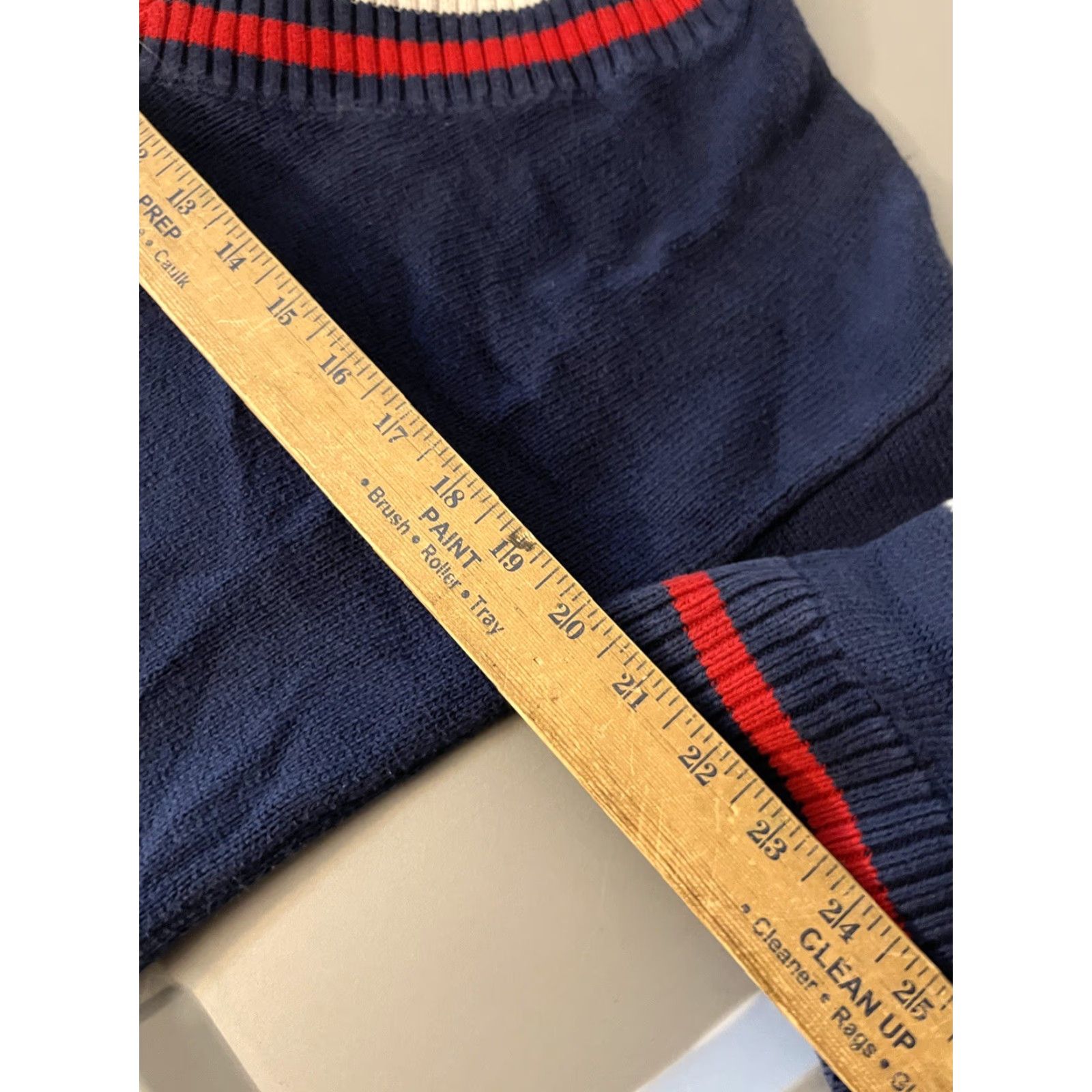 Tommy Hilfiger Tommy Hilfiger Denim Sweater V-neck Big Spell Out Big Logo Men XS Blue Size US XS / EU 42 / 0 - 5 Thumbnail