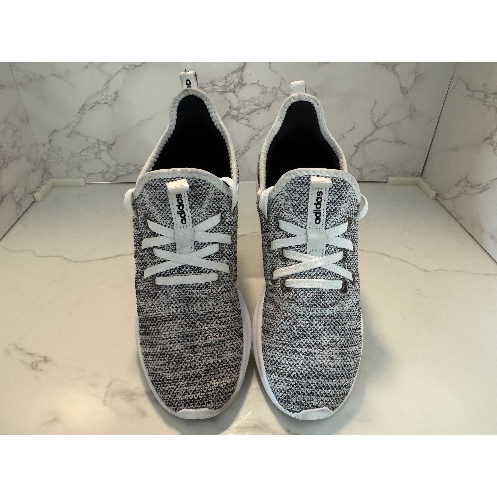 Adidas Adidas Cloudfoam Pure Comfort Running Shoe White & Black Size US 6 / IT 36 - 2 Thumbnail