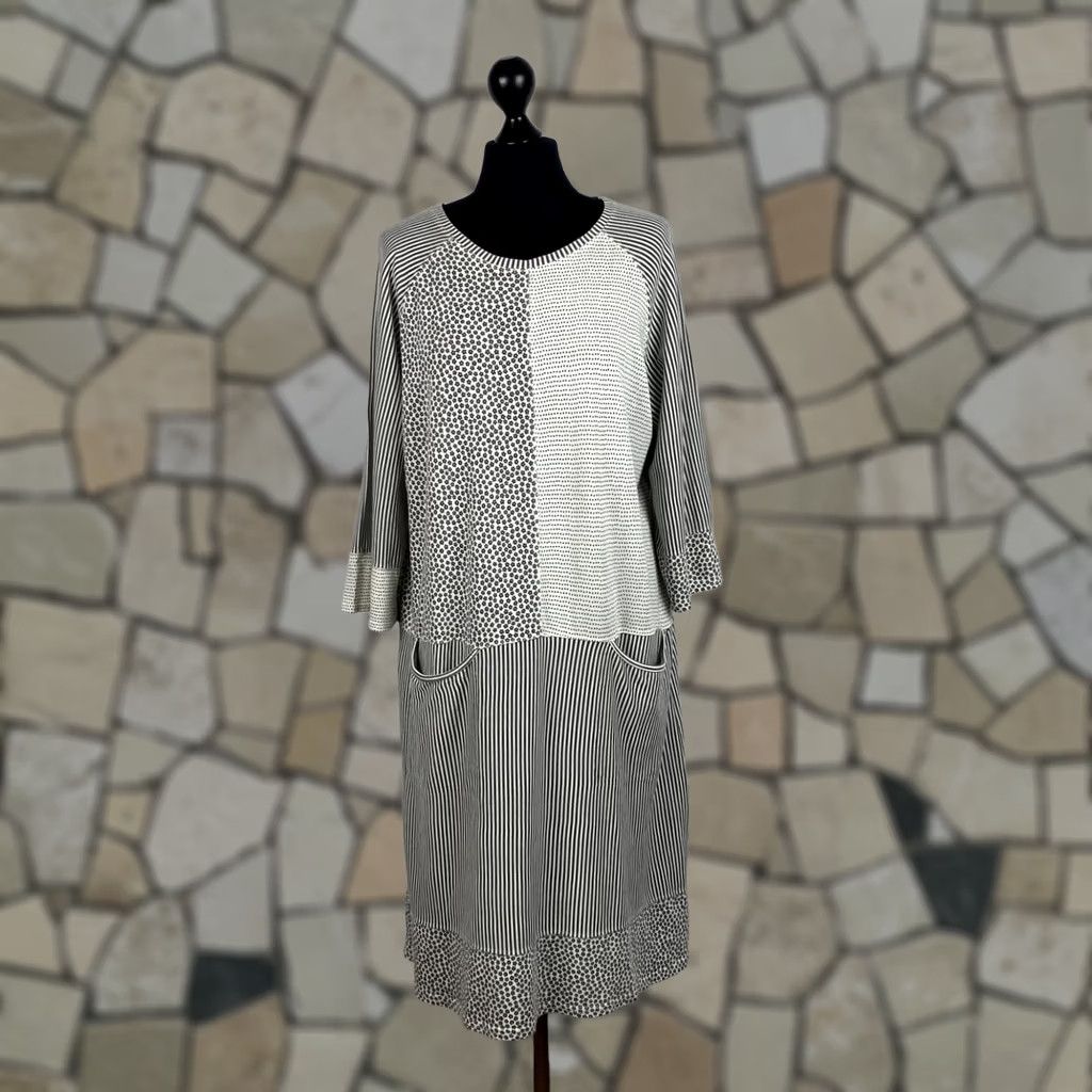Vintage Gudrun Sjoden Womens Midi Dress L Grey A-Line Dress Modern Fashion Size L / US 10 / IT 46 - 1 Thumbnail