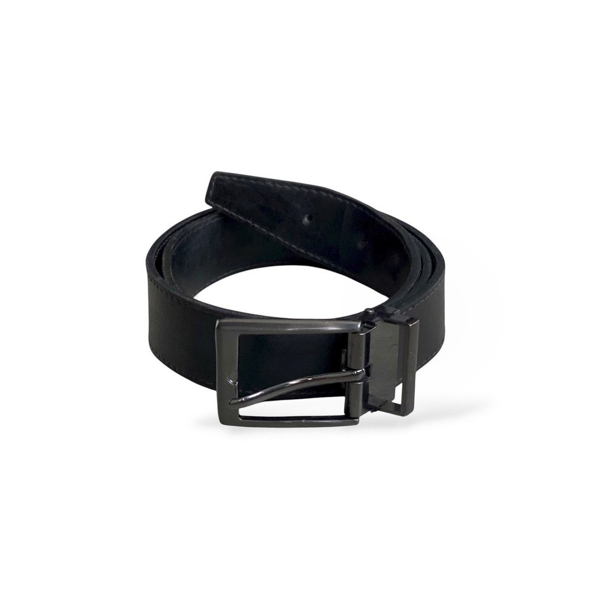 Burberry Burberry leather belt black made in italy vintage Size 32 - 2 Thumbnail
