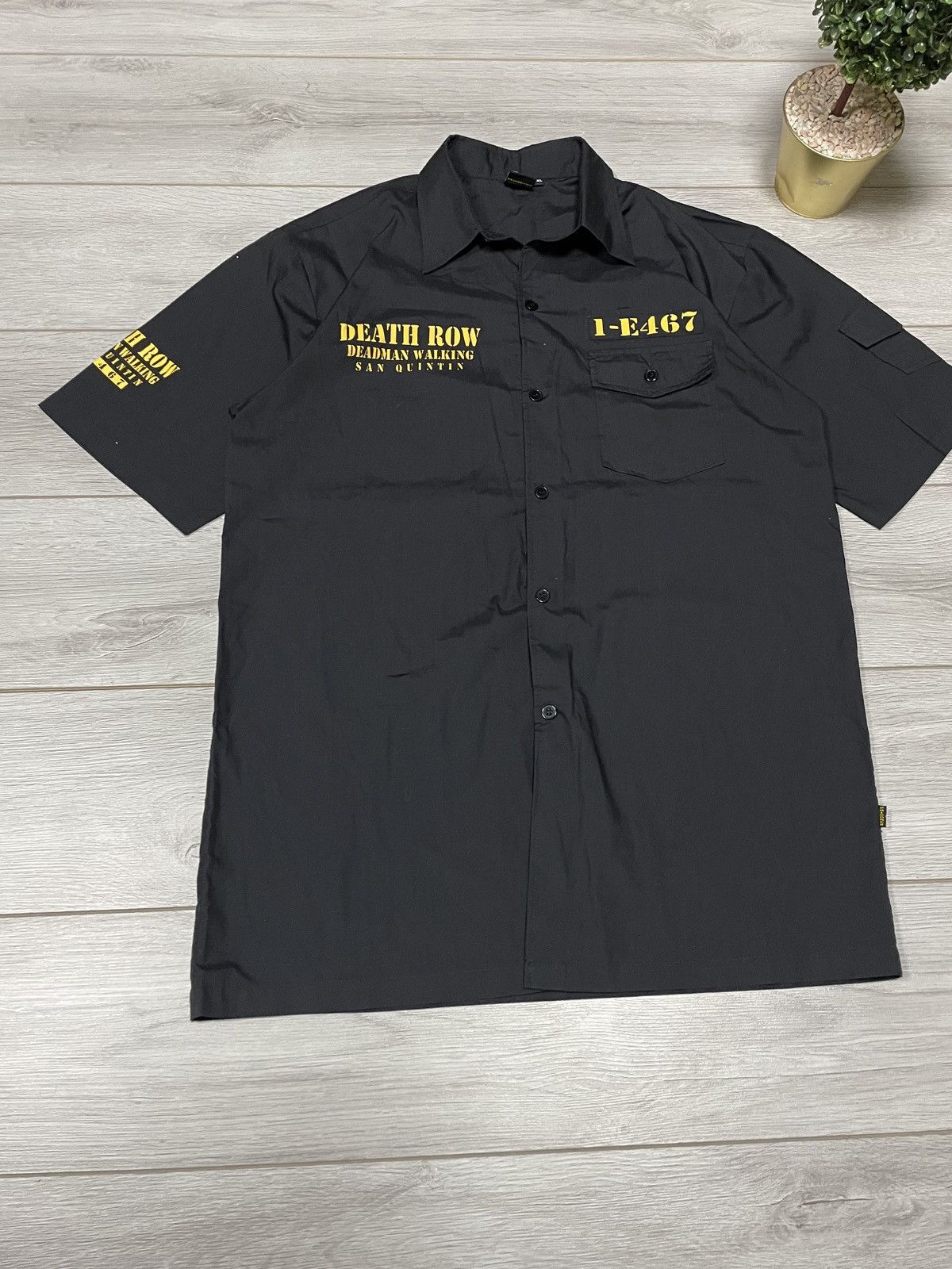 Death Row Records Vintage Death Row Records Deadman Walking Black Shirt Size US XXL / EU 58 / 5 - 3 Thumbnail