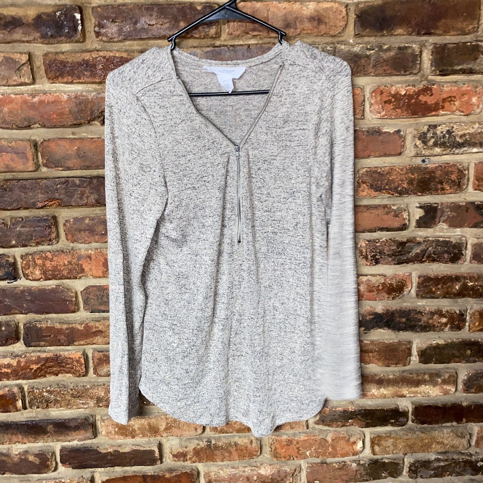 Other Workshop Beige Quarter Zip Long Sleeve Top Size Medium Size M / US 6-8 / IT 42-44 - 1 Thumbnail