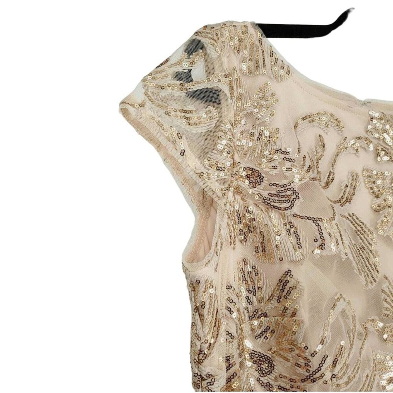 Emiliano Rinaldi Marina Rinaldi Sequin Embroidered Cocktail Sheath Dress 10 Size L / US 10 / IT 46 - 9 Thumbnail