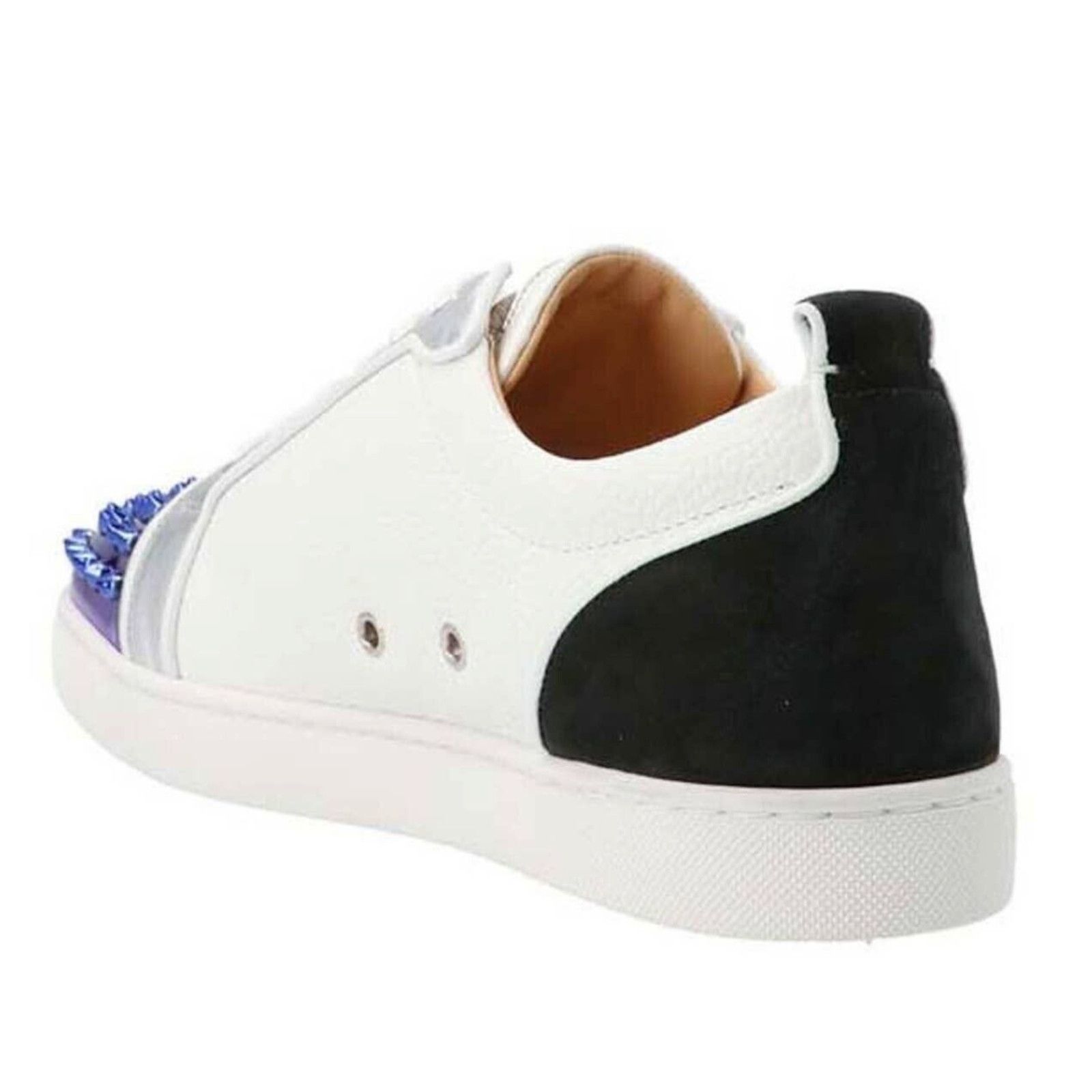 Christian Louboutin Christian Louboutin Louis Junior Spikes Flat White Purple Size US 9 / EU 42 - 8 Thumbnail
