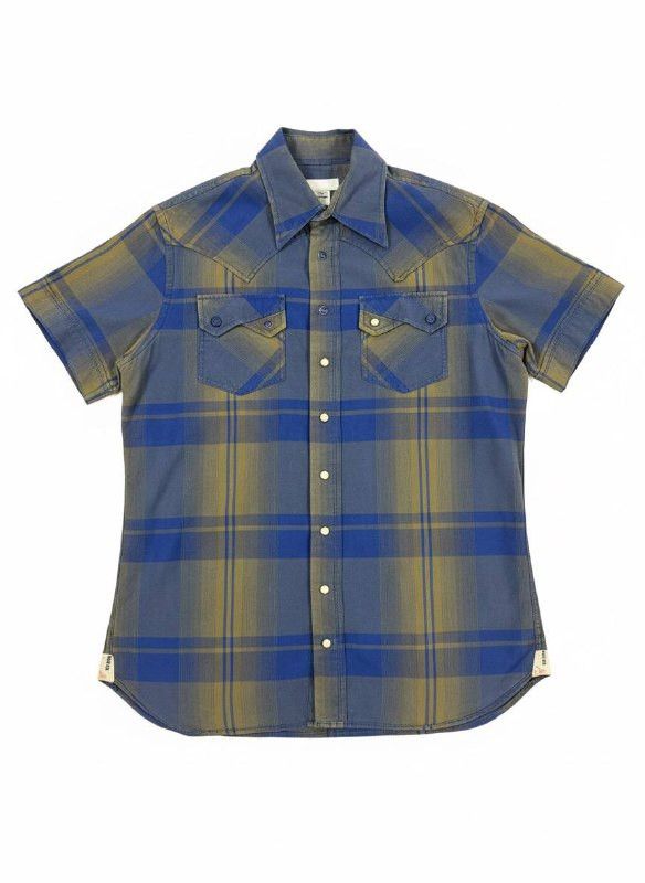 Diesel Diesel Western Plaid Snap Button Short Sleeve Shirt Size US XL / EU 56 / 4 - 1 Thumbnail