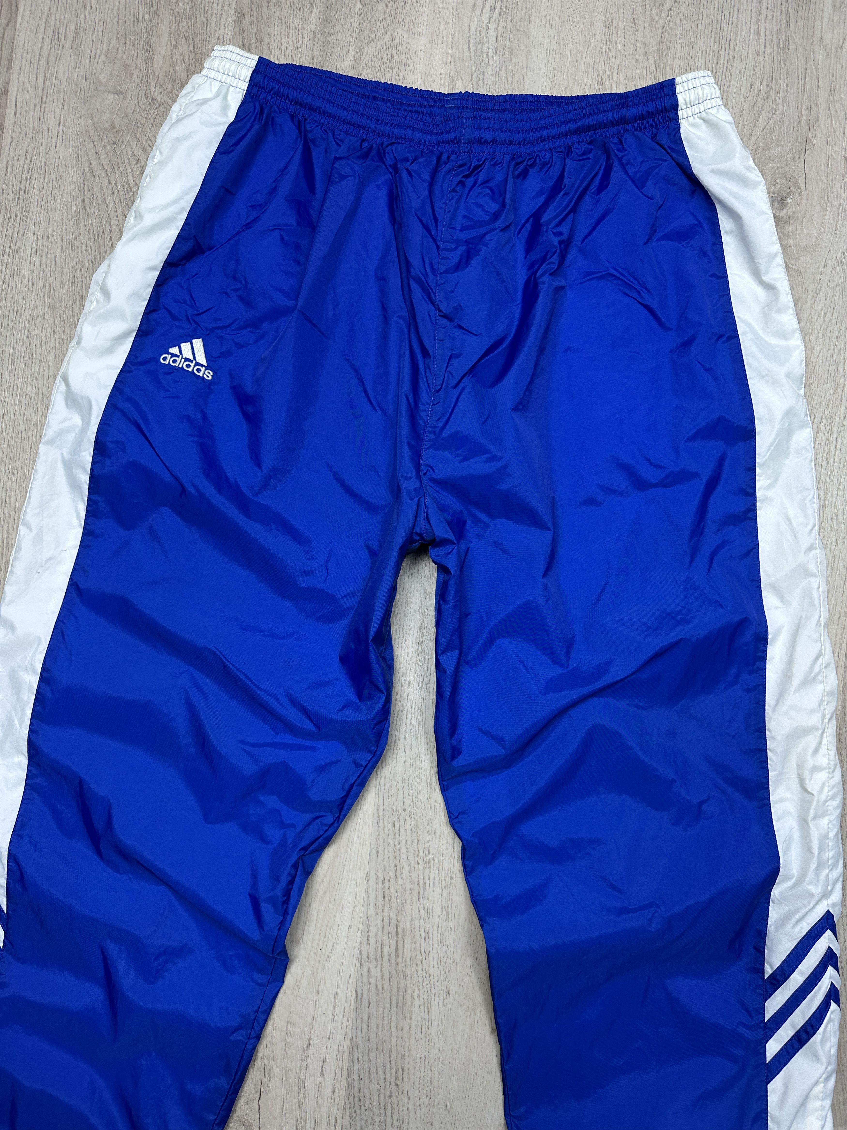 Adidas Adidas Vintage Mens Nylon Baggy Track Pants Size US 36 / EU 52 - 2 Thumbnail