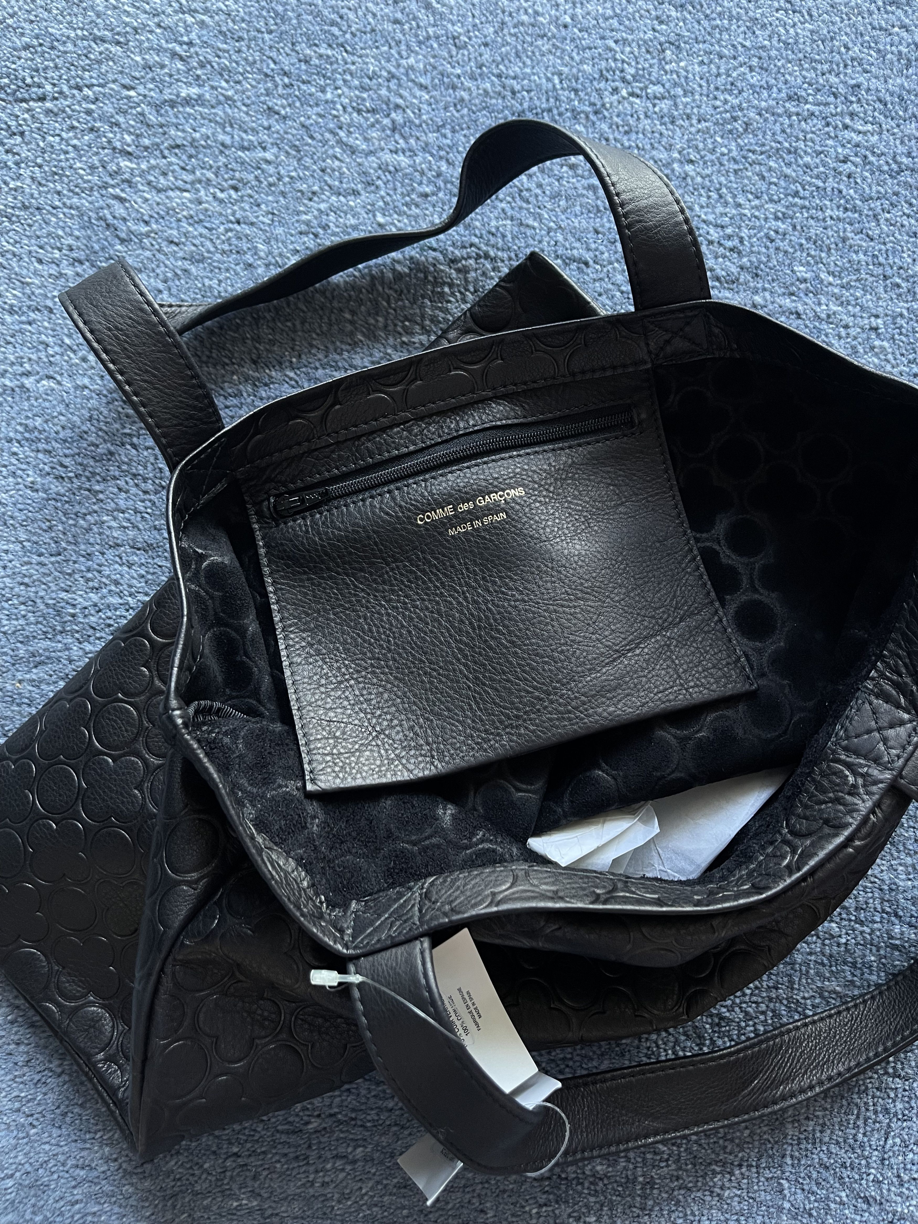 Comme des Garcons Comme des Garcons Leather Shoulder Bag Clover Cow Hide Tote Size ONE SIZE - 5 Thumbnail