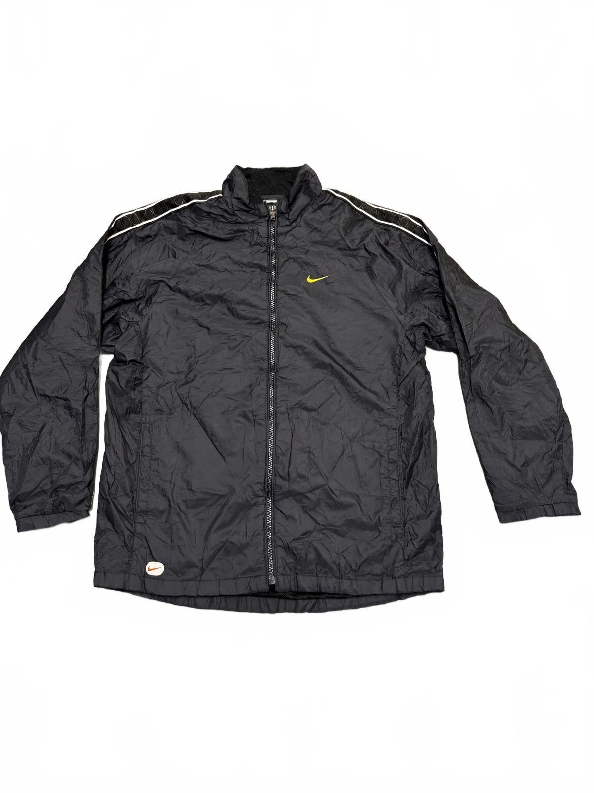 Nike Nike Black Lightweight Jacket with Yellow Logo Size US M / EU 48-50 / 2 - 2 Thumbnail