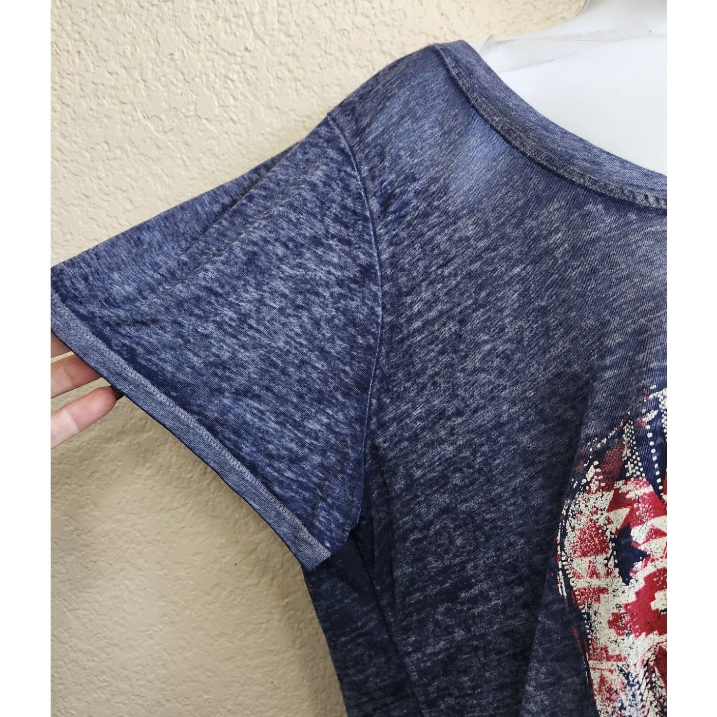 Other Arizona Jean Blue Graphic Americana Heart Logo Top XXL Size XXL / US 16-18 / IT 52-54 - 2 Thumbnail