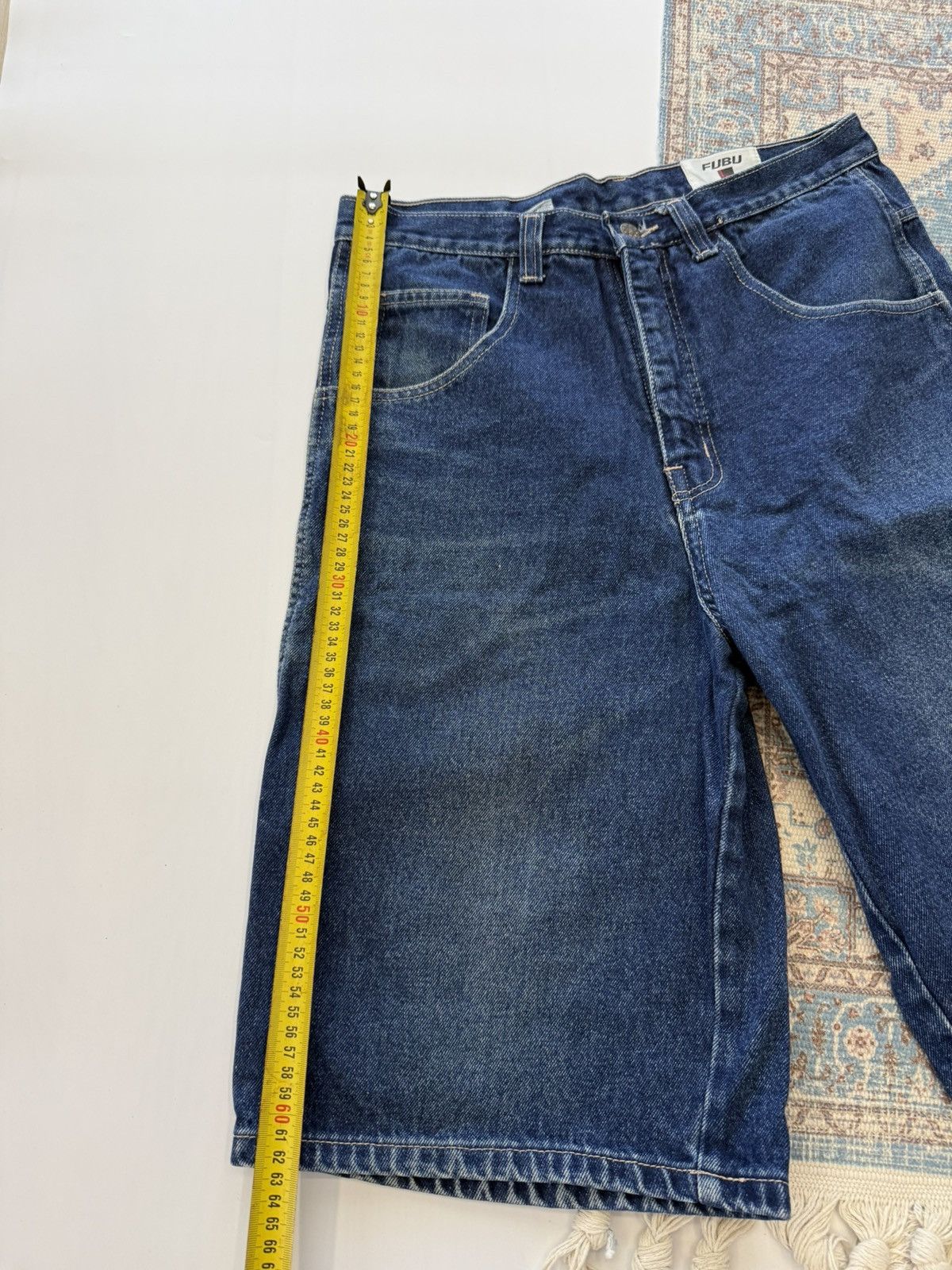 Fubu Vintage FUBU Rap Baggy Made in USA Denim Shorts Size US 32 / EU 48 - 9 Thumbnail