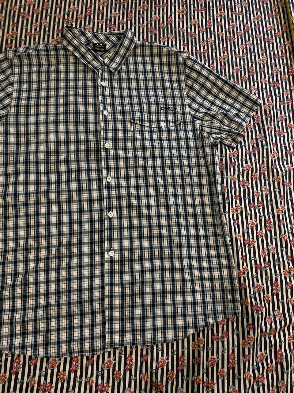 Oakley Oakley Men's Button Down Casual Shirt Plaid Size US XXL / EU 58 / 5 - 5 Thumbnail
