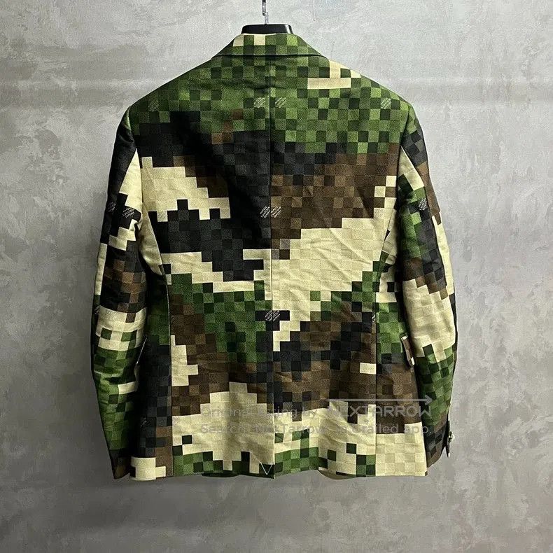 Louis Vuitton Louis Vuitton Camo Check Long Sleeve Blazer. Size US M / EU 48-50 / 2 - 2 Thumbnail