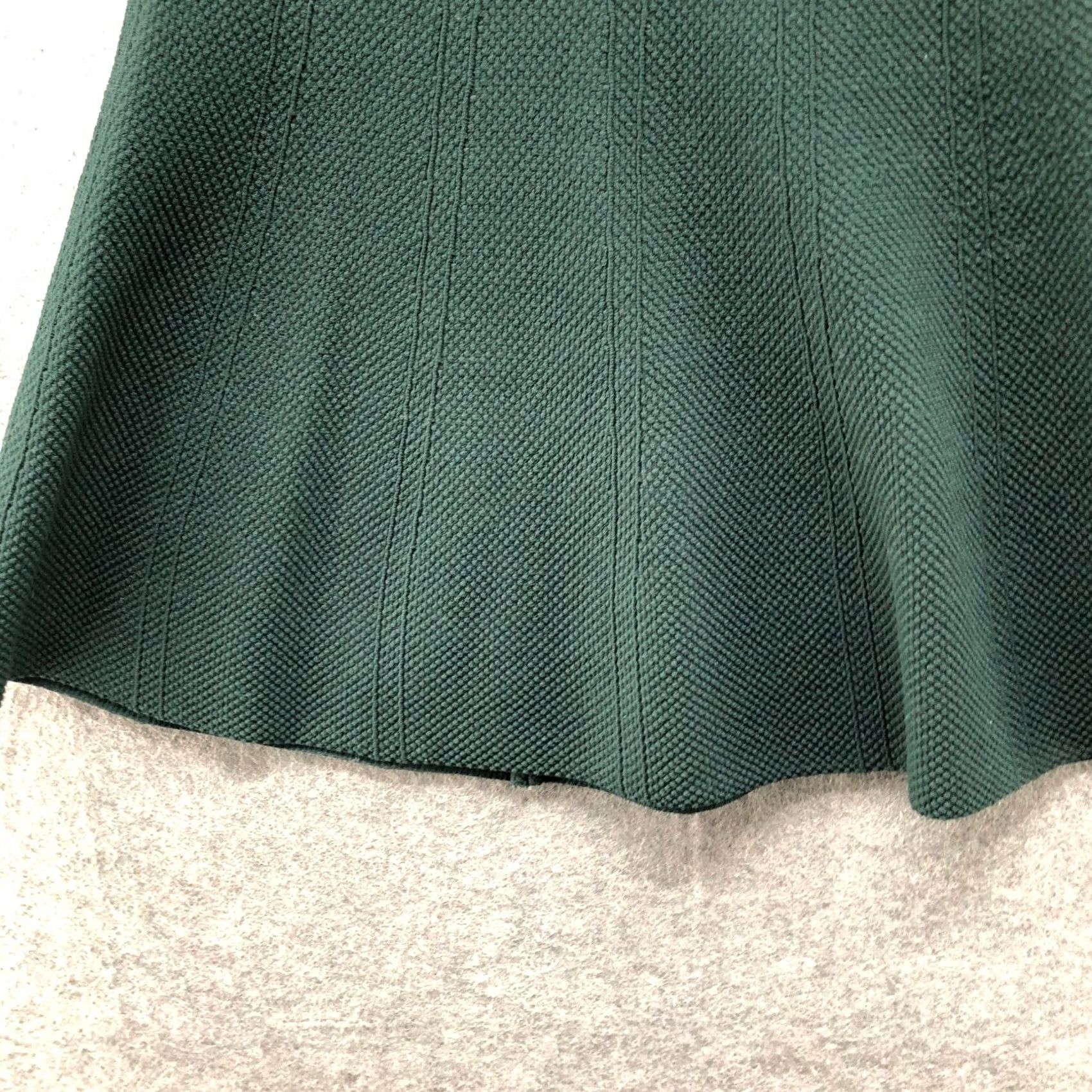 Zara Zara Basic A-Line Skirt Womens S Forest Green Knit Mini Pull On Size 28" / US 6 / IT 42 - 4 Thumbnail