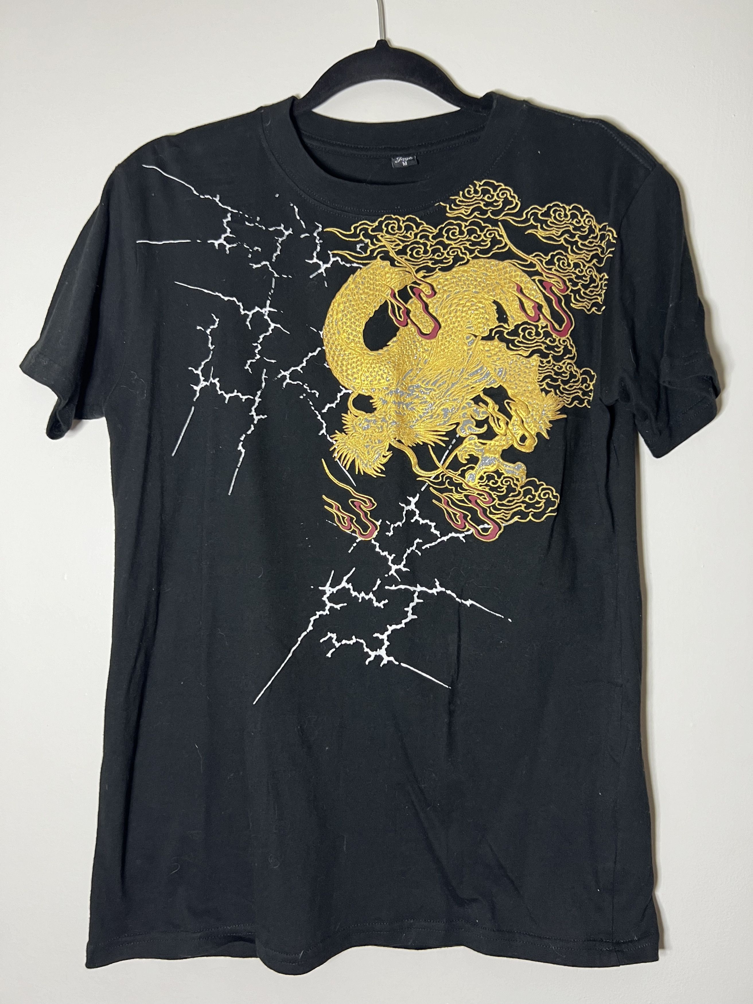 Band Tees × Vintage Double Sided Golden Dragon Crewneck T-Shirt Size US XXL / EU 58 / 5 - 1 Thumbnail