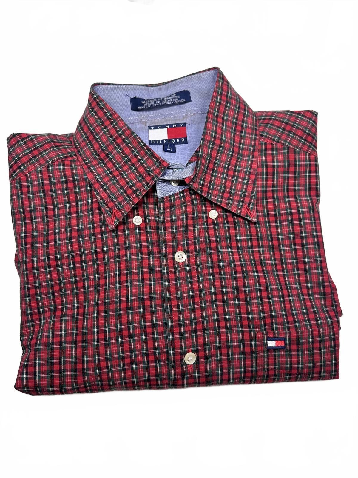 Tommy Hilfiger Tommy Hilfiger Red Checked Long Sleeve Shirt Size US L / EU 52-54 / 3 - 7 Thumbnail